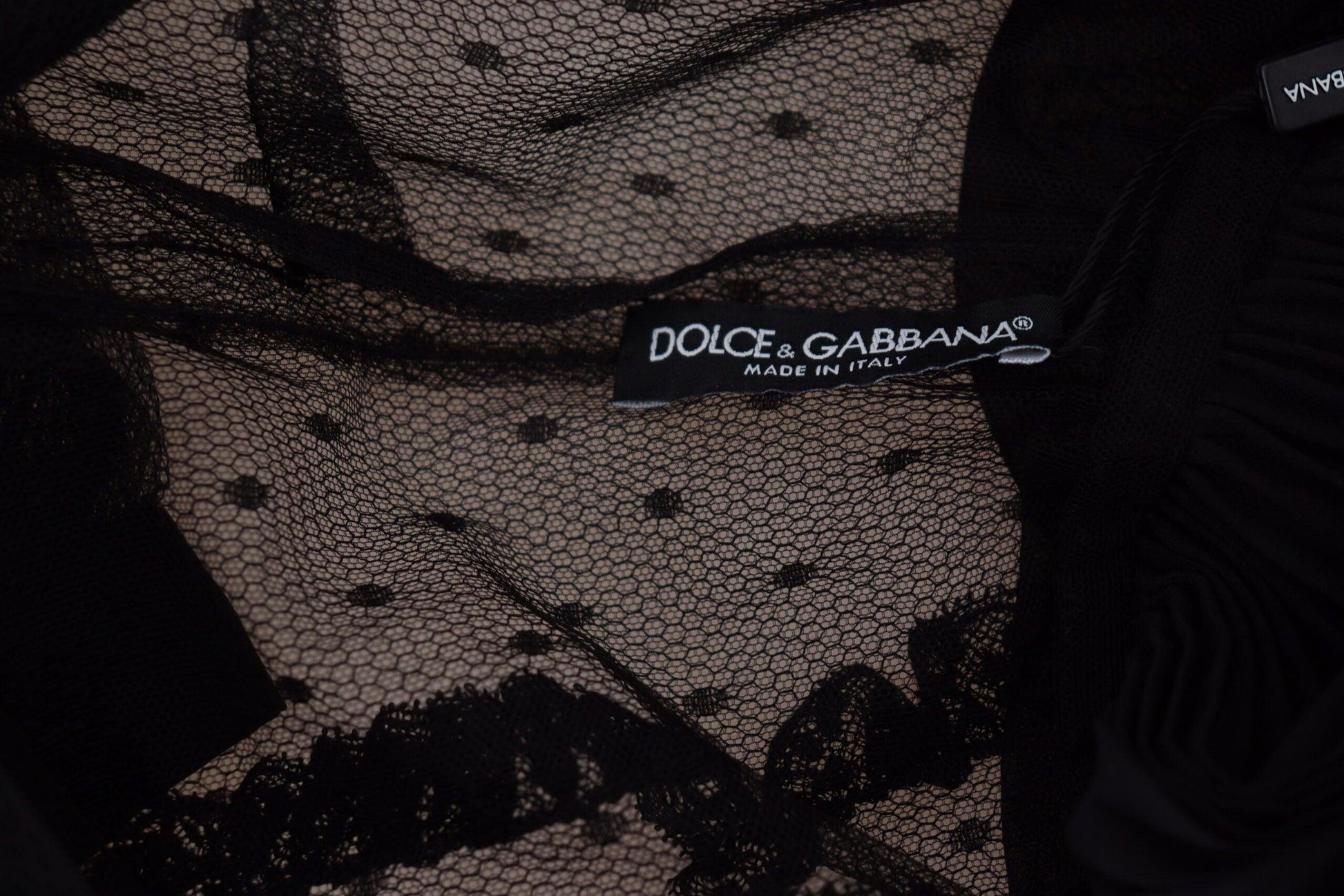 Dolce & Gabbana Elegant Lace Detailed A-Line Mini Dress - Arichezz.store