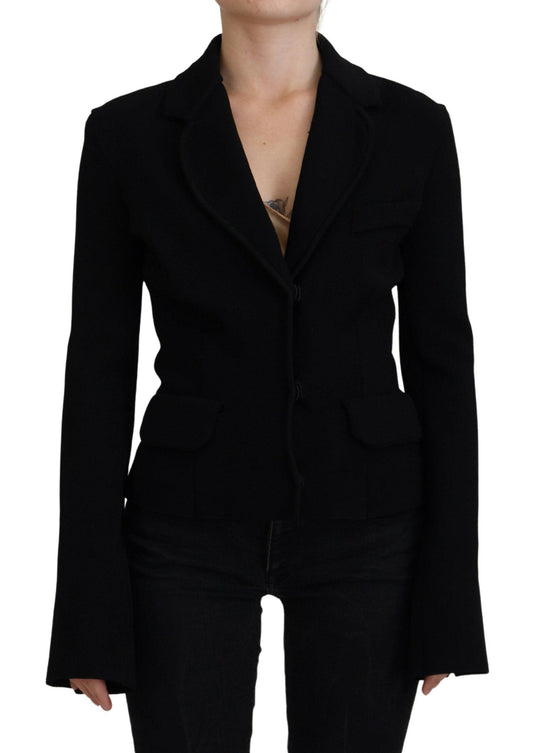 Dolce & Gabbana Elegant Black Long Sleeve Jacket - Arichezz.store