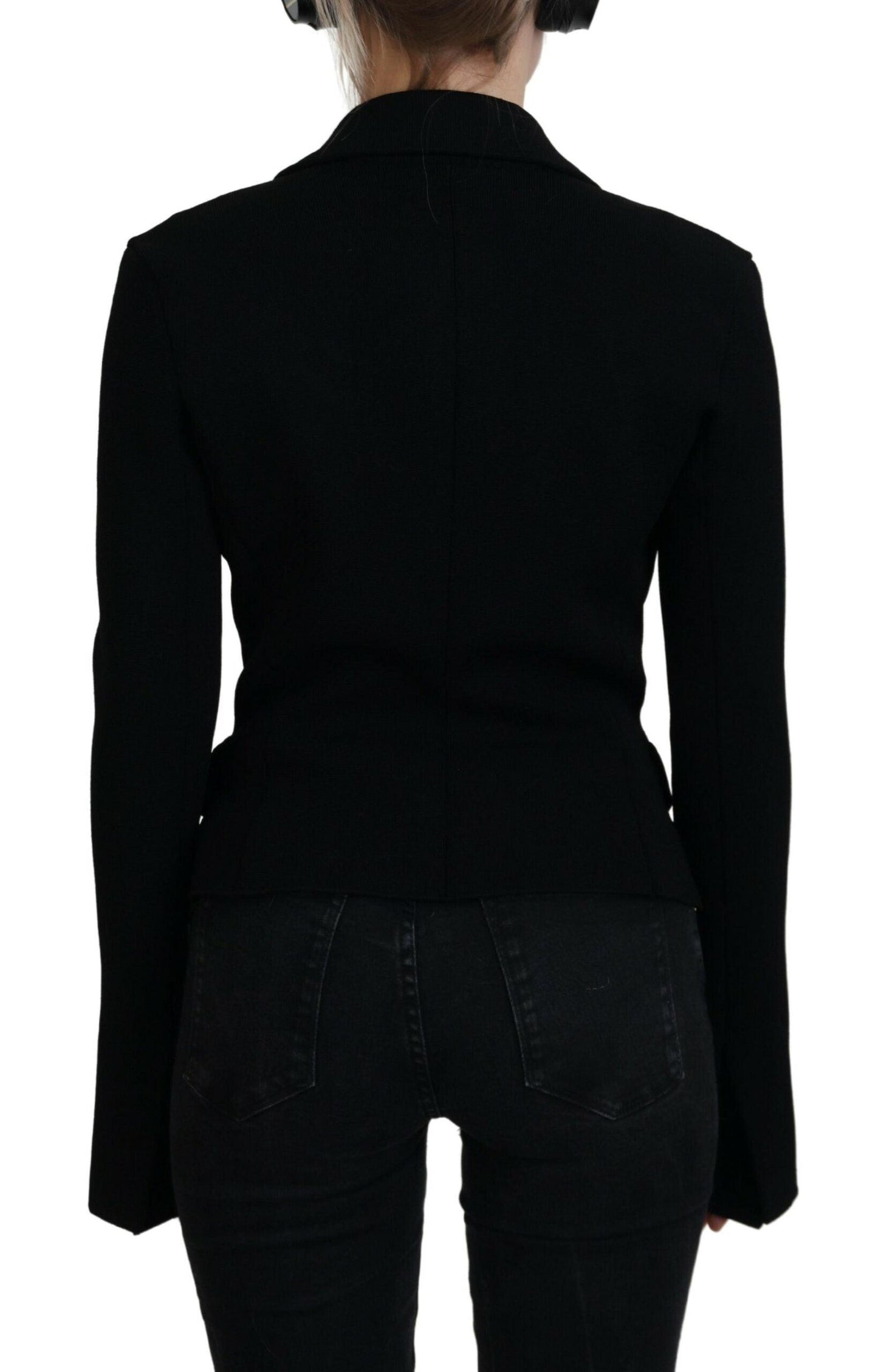 Dolce & Gabbana Elegant Black Long Sleeve Jacket - Arichezz.store