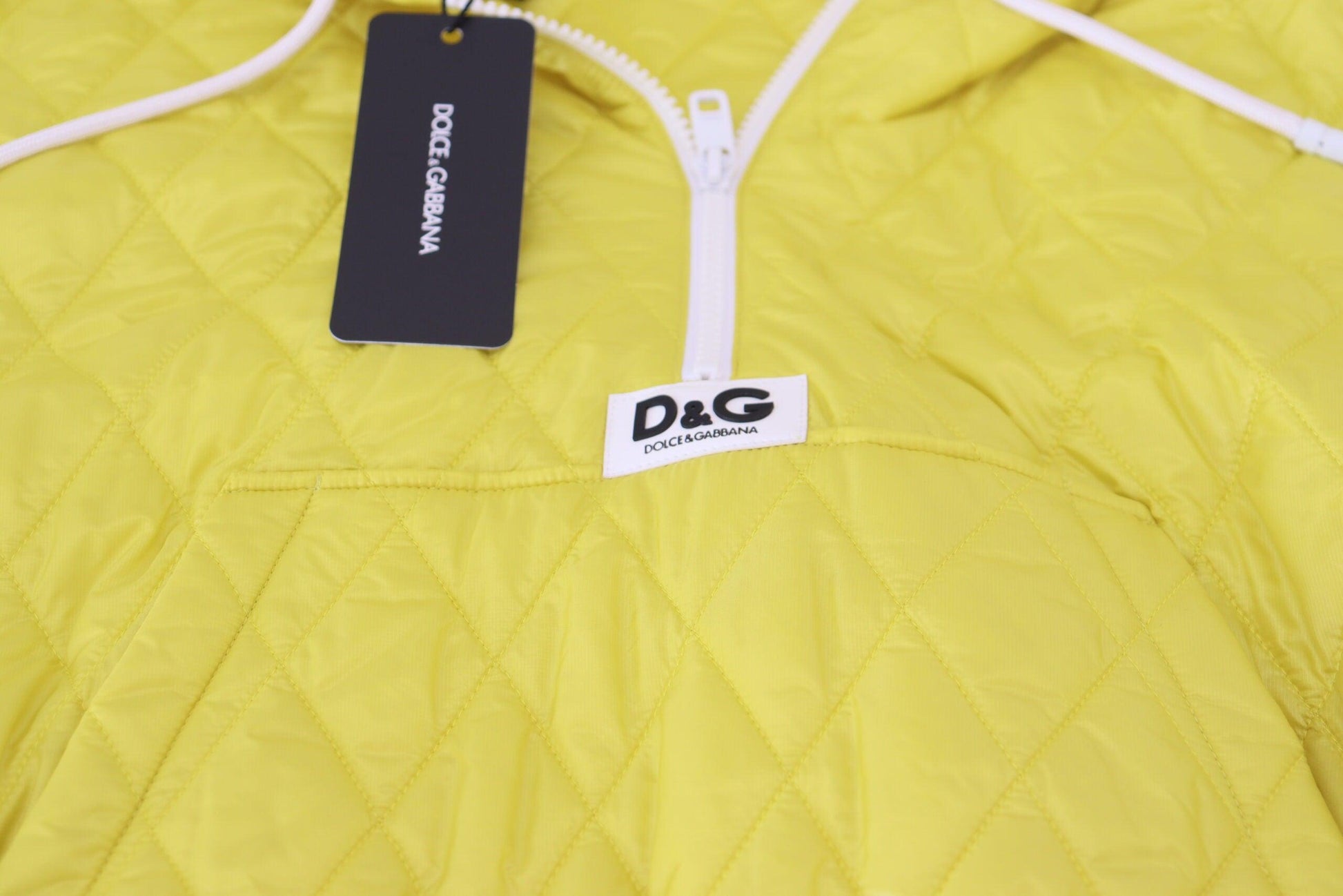 Dolce & Gabbana Yellow Hooded Jacket - Arichezz.store