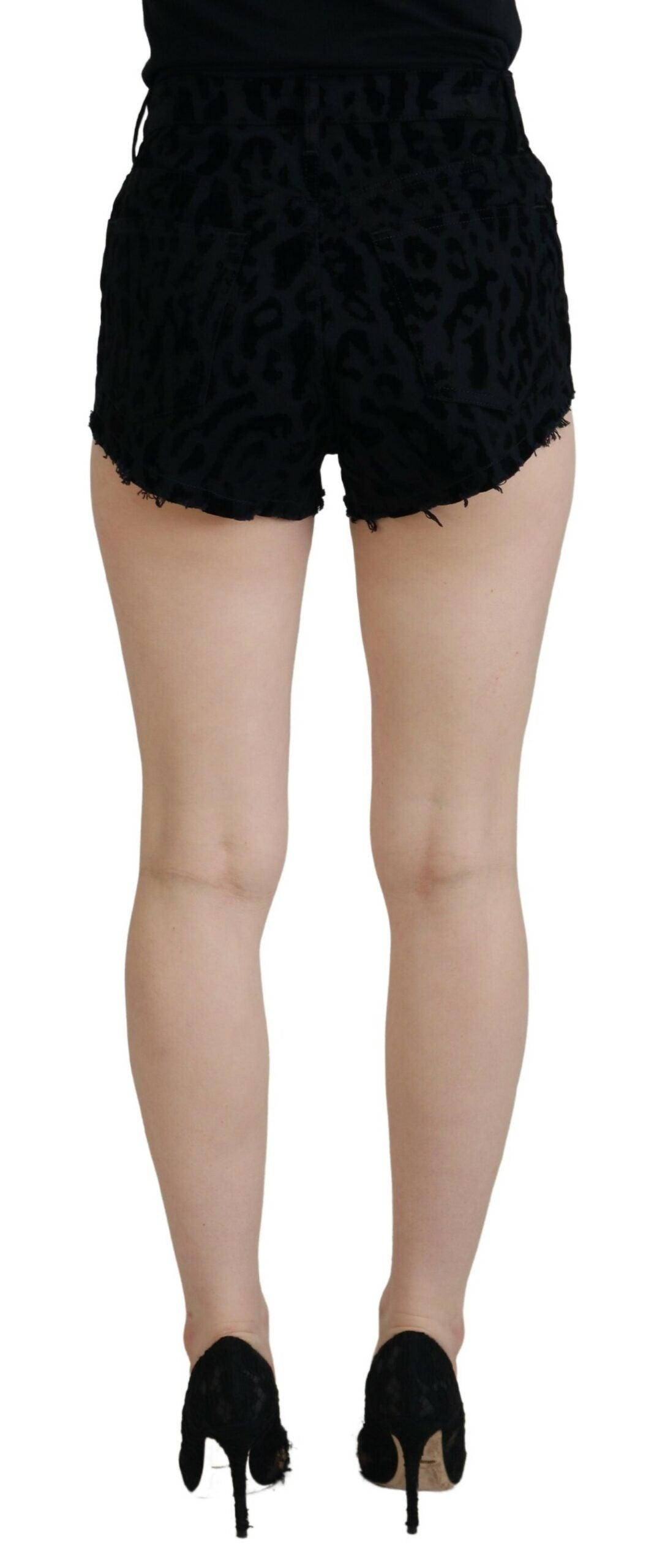 Dolce & Gabbana Elegant High Waist Denim Hot Pants Shorts - Arichezz.store