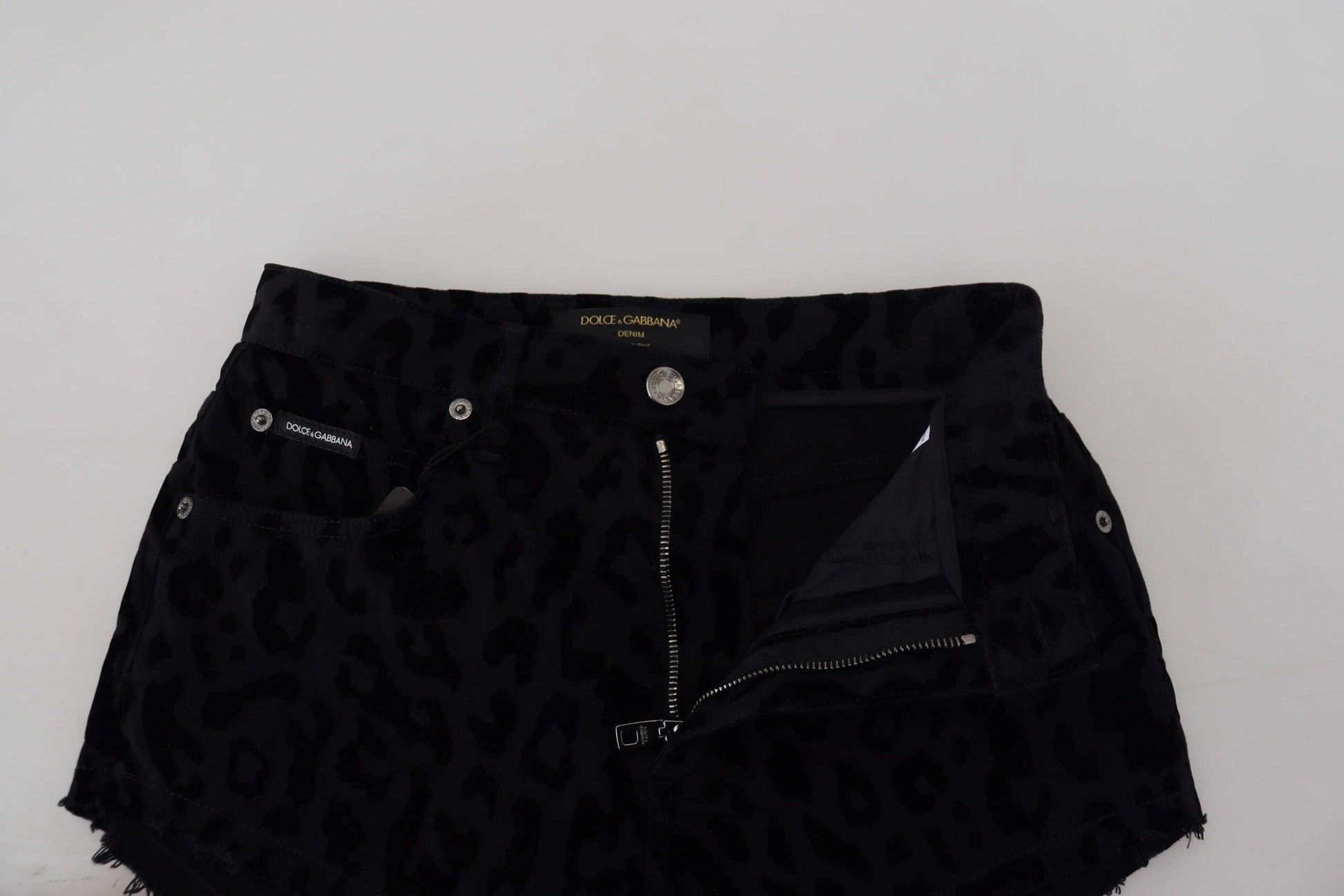 Dolce & Gabbana Elegant High Waist Denim Hot Pants Shorts - Arichezz.store