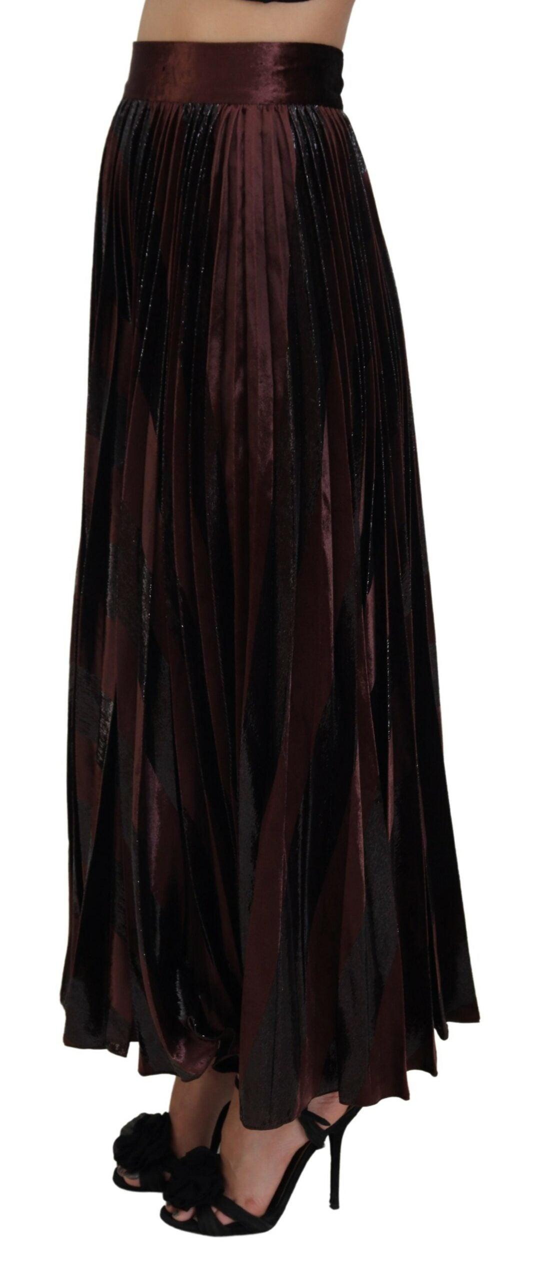 Dolce & Gabbana Elegant High Waist A-Line Maxi Skirt - Arichezz.store