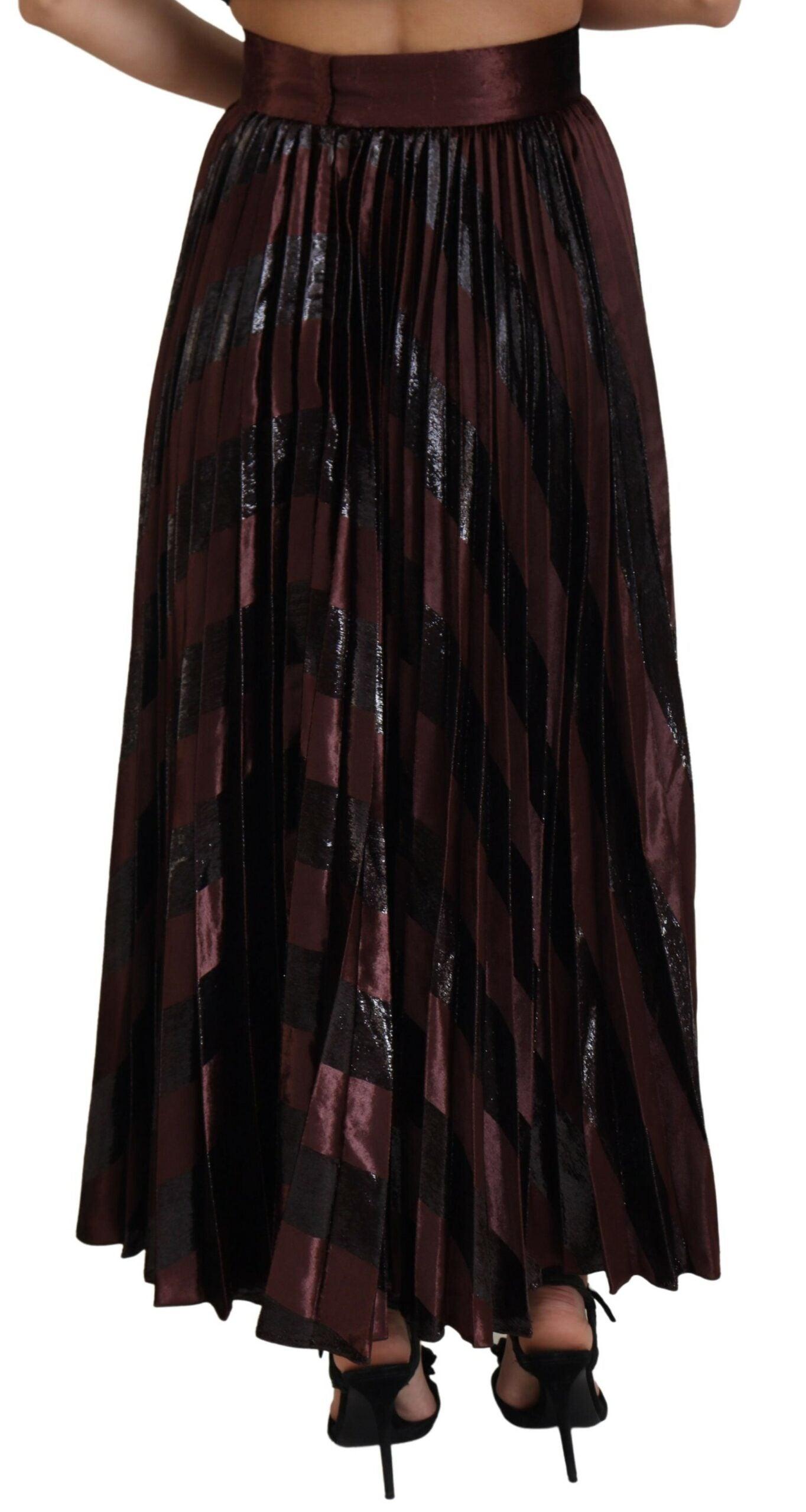 Dolce & Gabbana Elegant High Waist A-Line Maxi Skirt - Arichezz.store