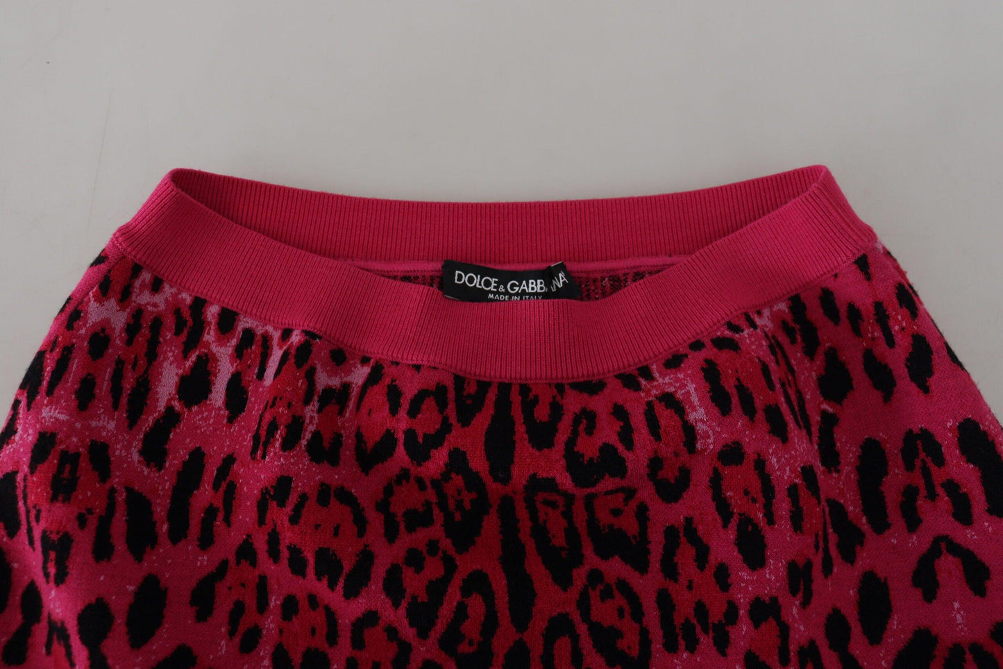 Dolce & Gabbana Chic High Waist Pink Leopard Mini Skirt - Arichezz.store