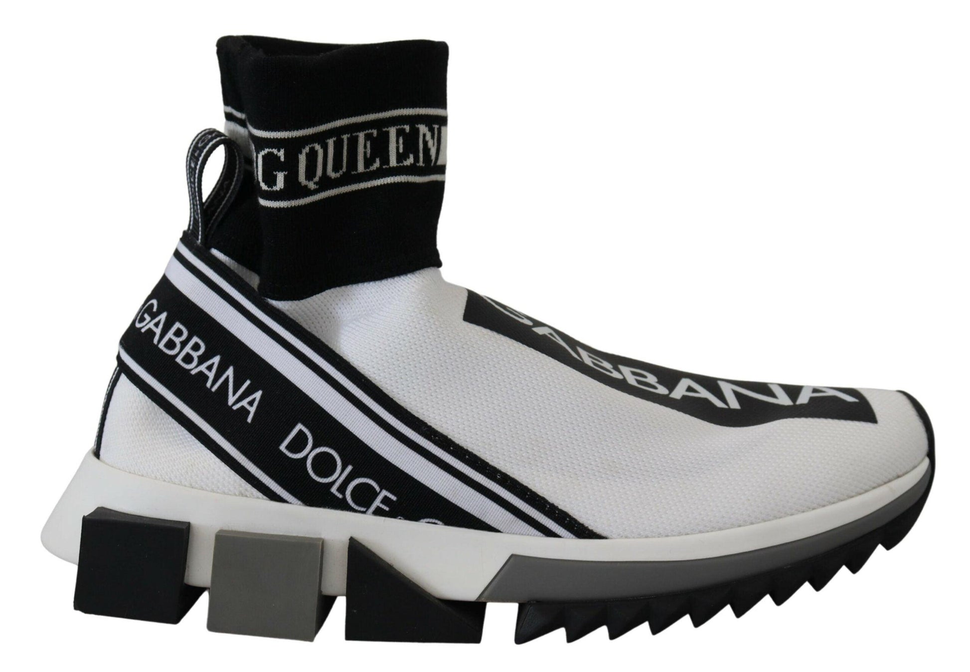 Dolce & Gabbana Chic Black and White Sorrento Slip-On Sneakers - Arichezz.store