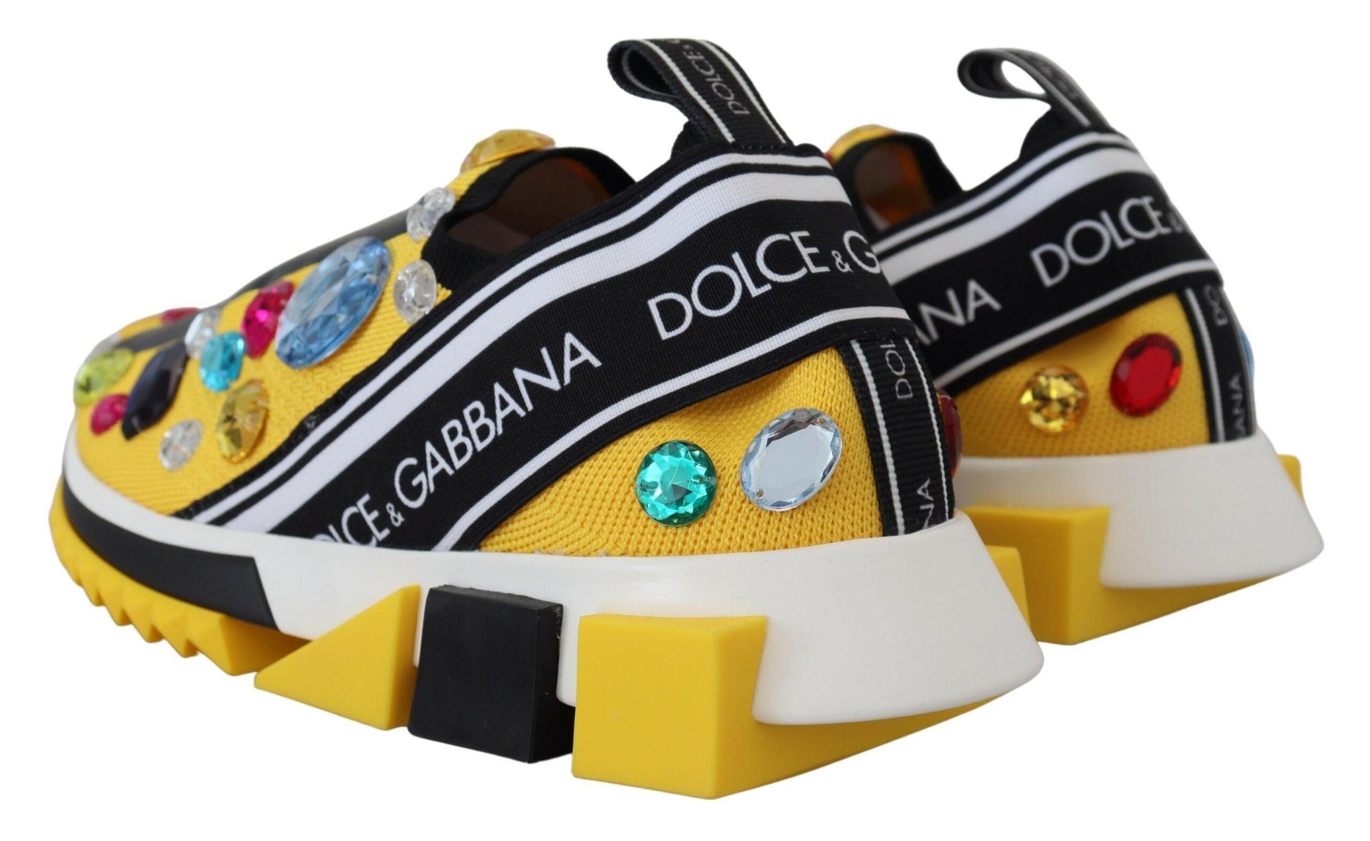 Dolce & Gabbana Exquisite Yellow Techno Fabric Sneakers - Arichezz.store