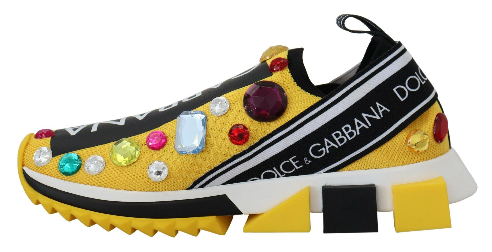 Dolce & Gabbana Exquisite Yellow Techno Fabric Sneakers - Arichezz.store