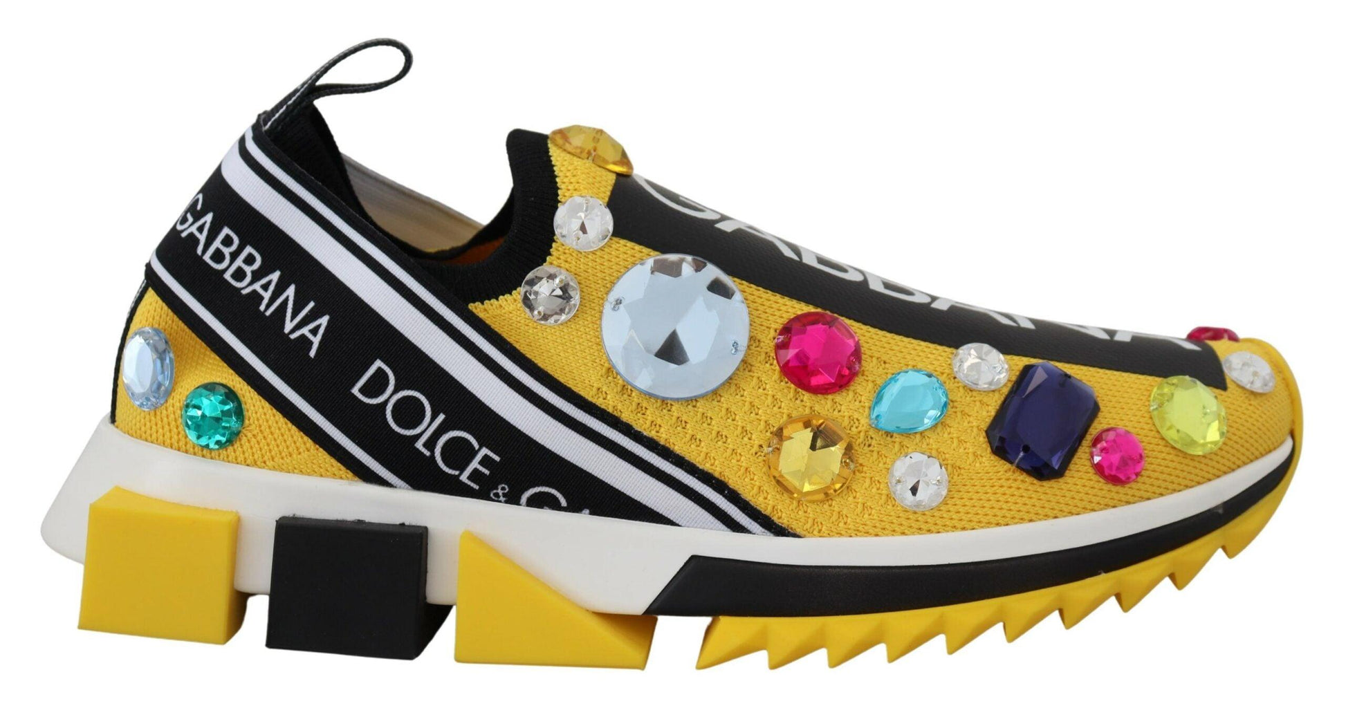 Dolce & Gabbana Exquisite Yellow Techno Fabric Sneakers - Arichezz.store