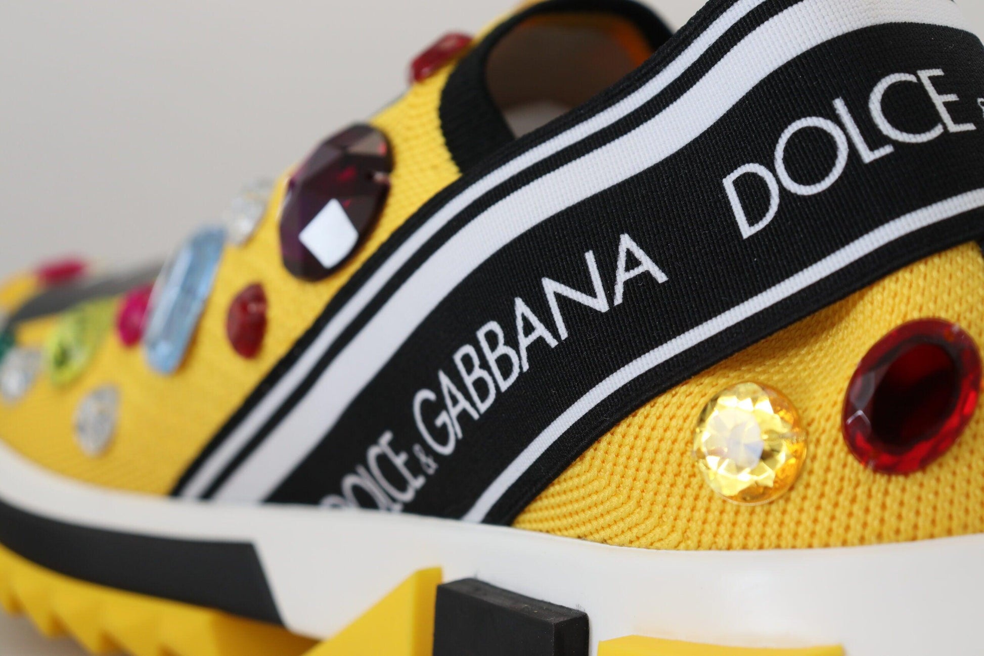 Dolce & Gabbana Exquisite Yellow Techno Fabric Sneakers - Arichezz.store