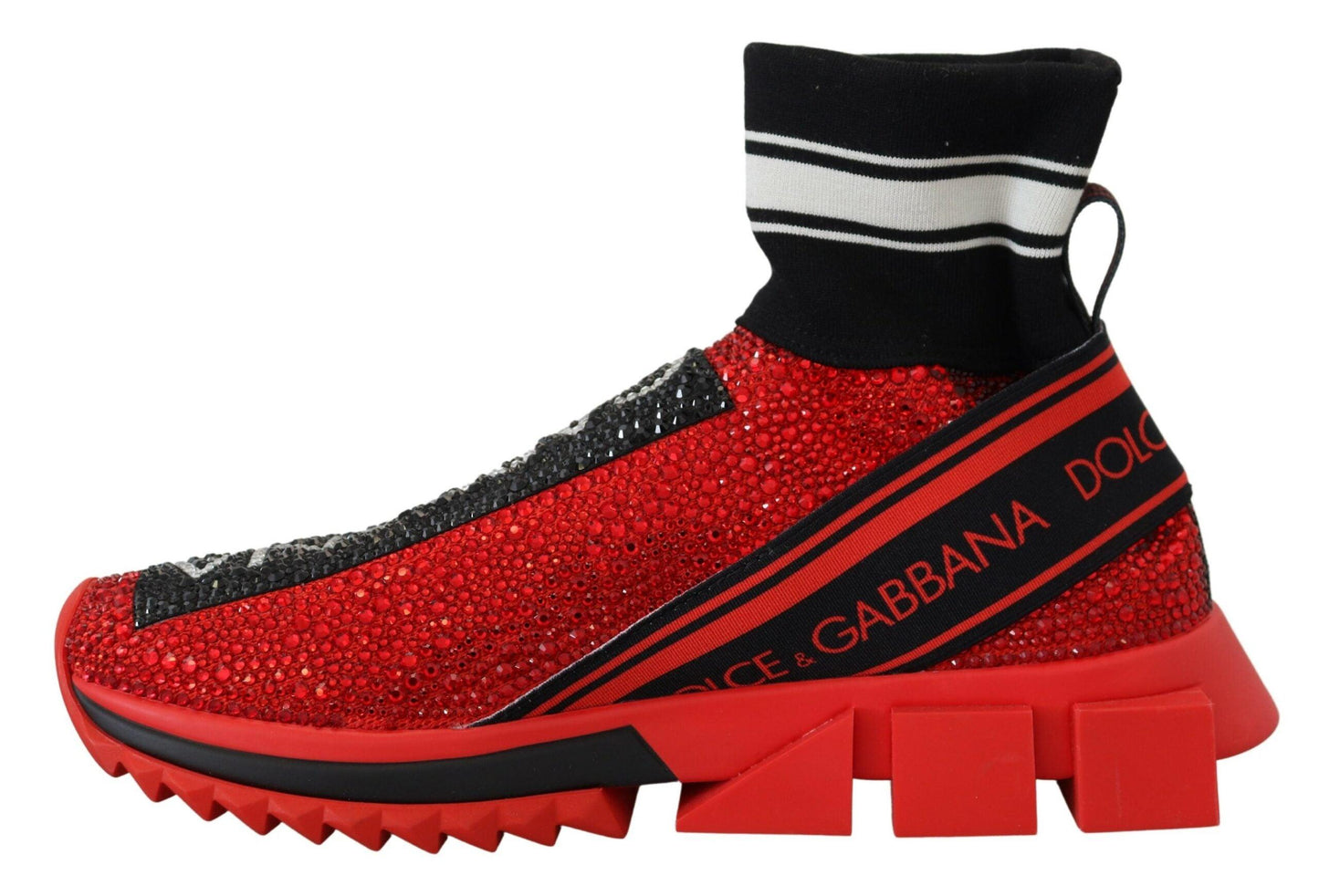 Dolce & Gabbana Exquisite Red Sorrento Slip-On Sneakers - Arichezz.store