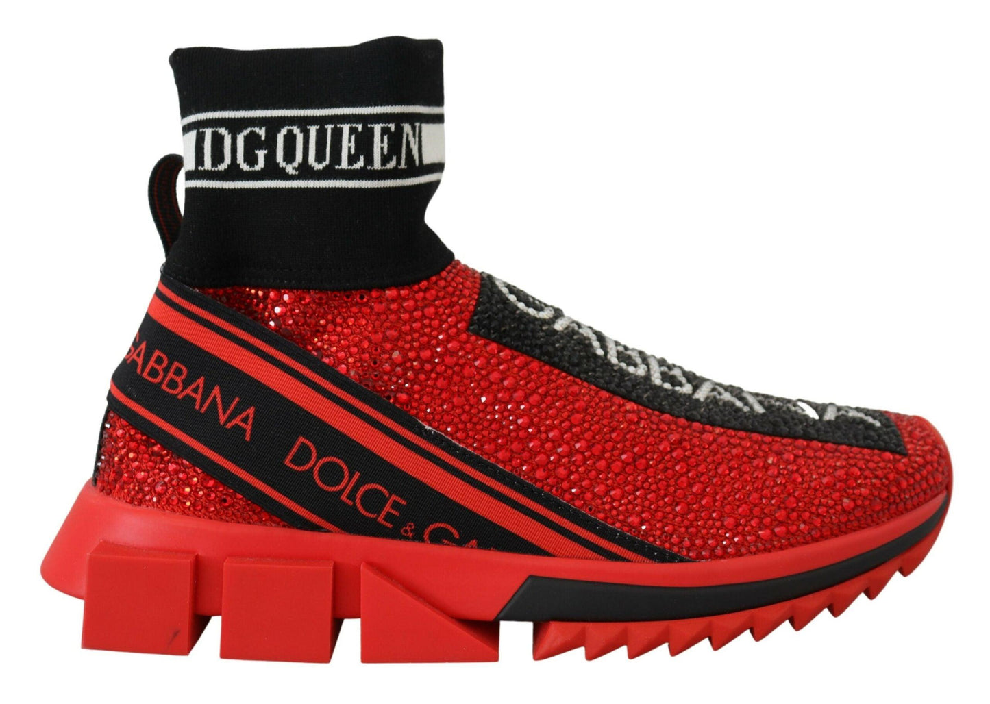 Dolce & Gabbana Exquisite Red Sorrento Slip-On Sneakers - Arichezz.store