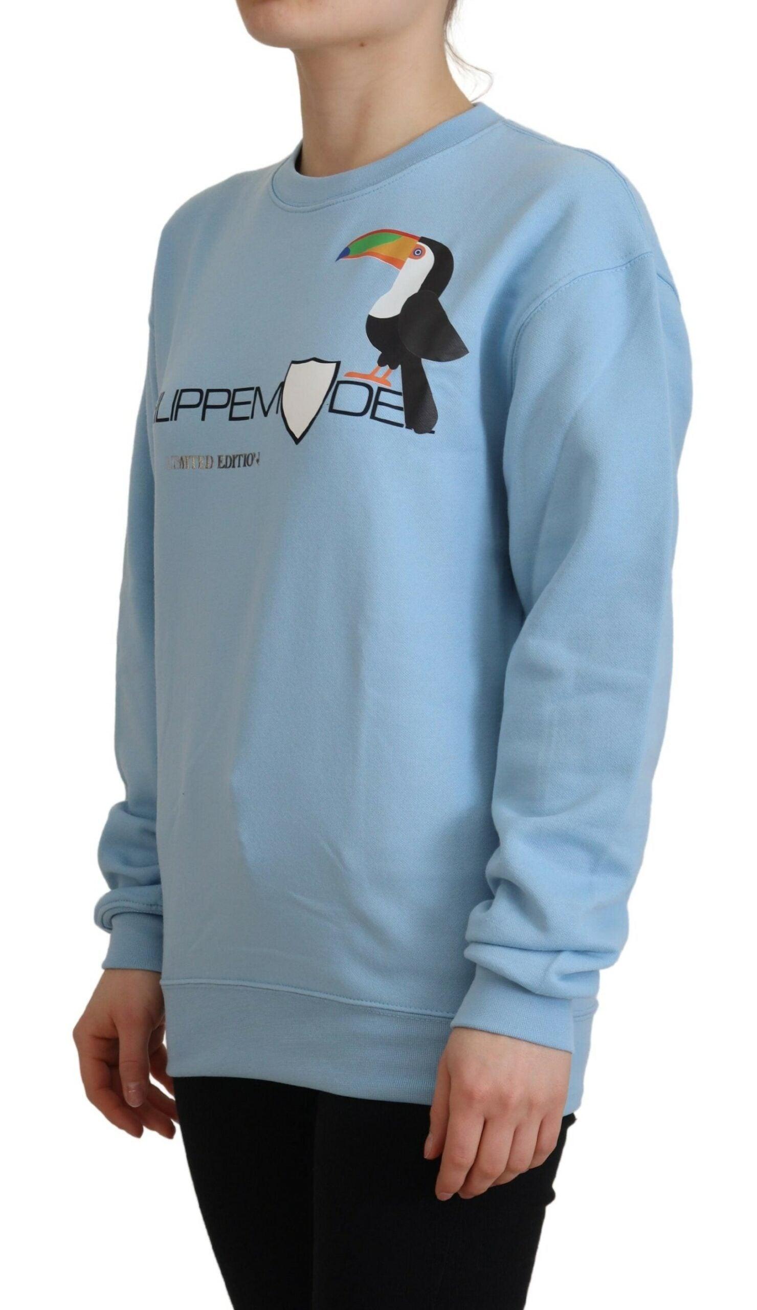 Philippe Model Chic Light Blue Logo Embellished Sweater - Arichezz.store