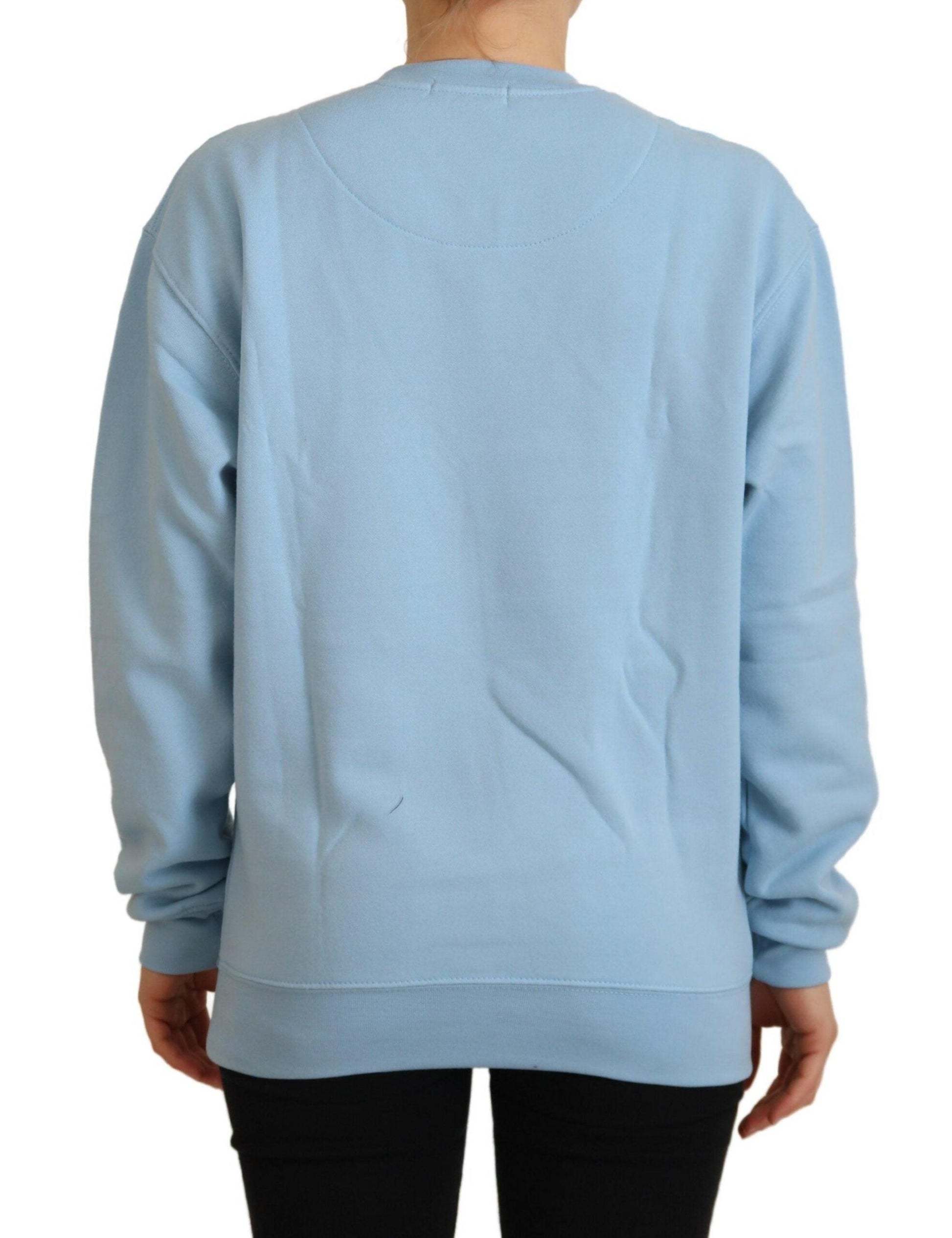 Philippe Model Chic Light Blue Logo Embellished Sweater - Arichezz.store