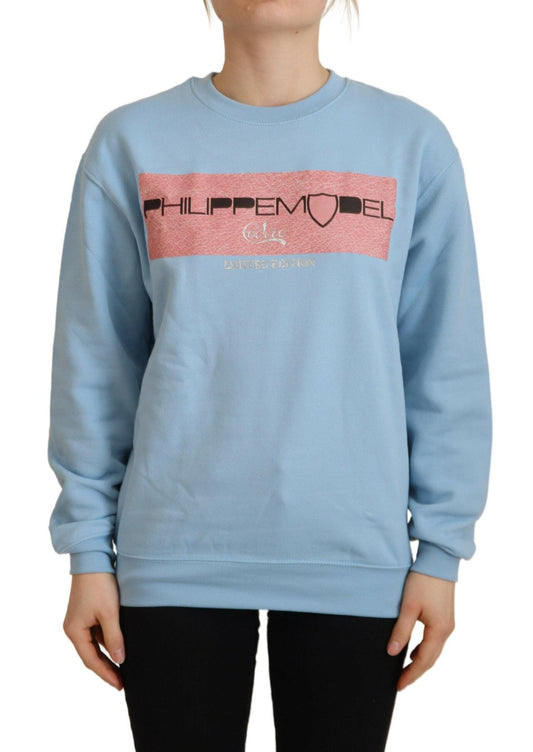 Philippe Model Elegant Light Blue Long Sleeve Sweater - Arichezz.store