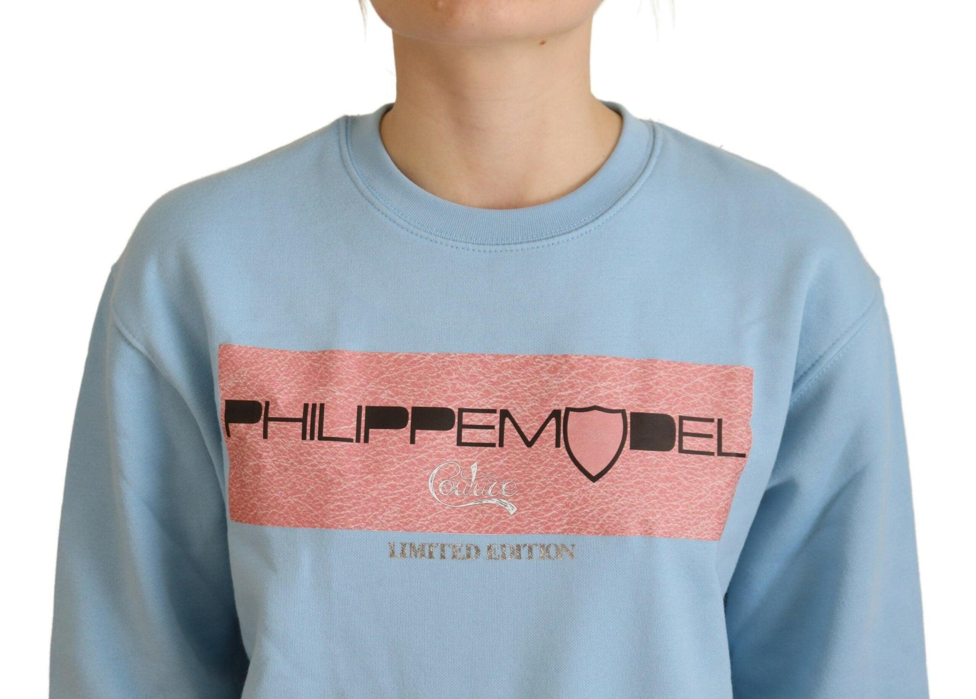 Philippe Model Elegant Light Blue Long Sleeve Sweater - Arichezz.store