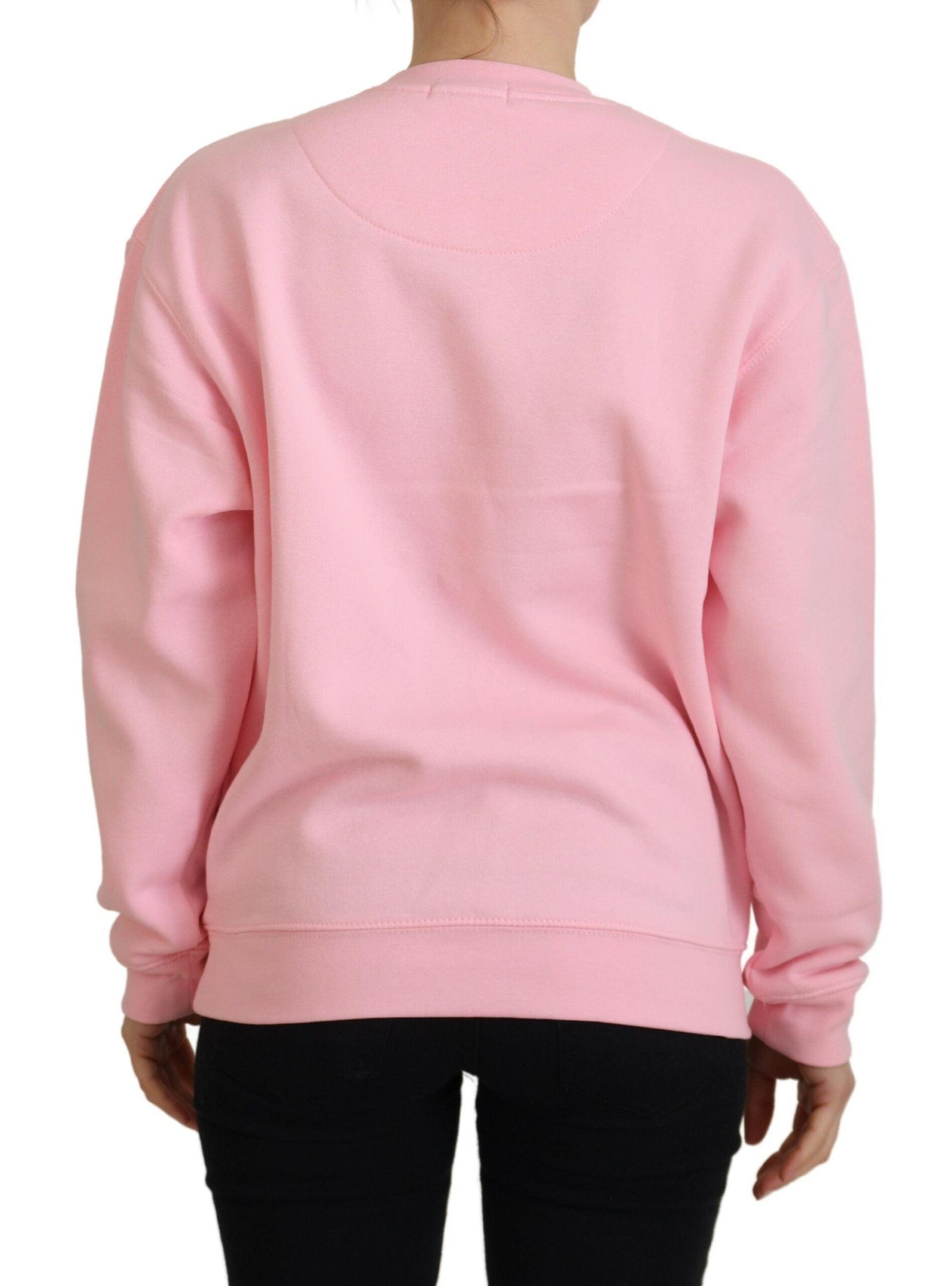 Philippe Model Elegant Pink Long Sleeve Pullover Sweater - Arichezz.store