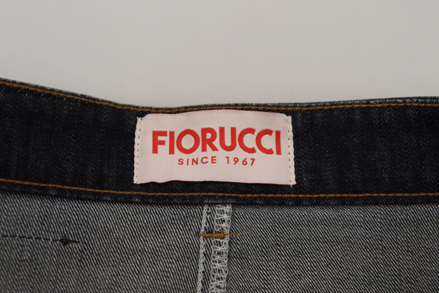 Fiorucci Chic Mid Waist Dark Blue Denim Skirt - Arichezz.store