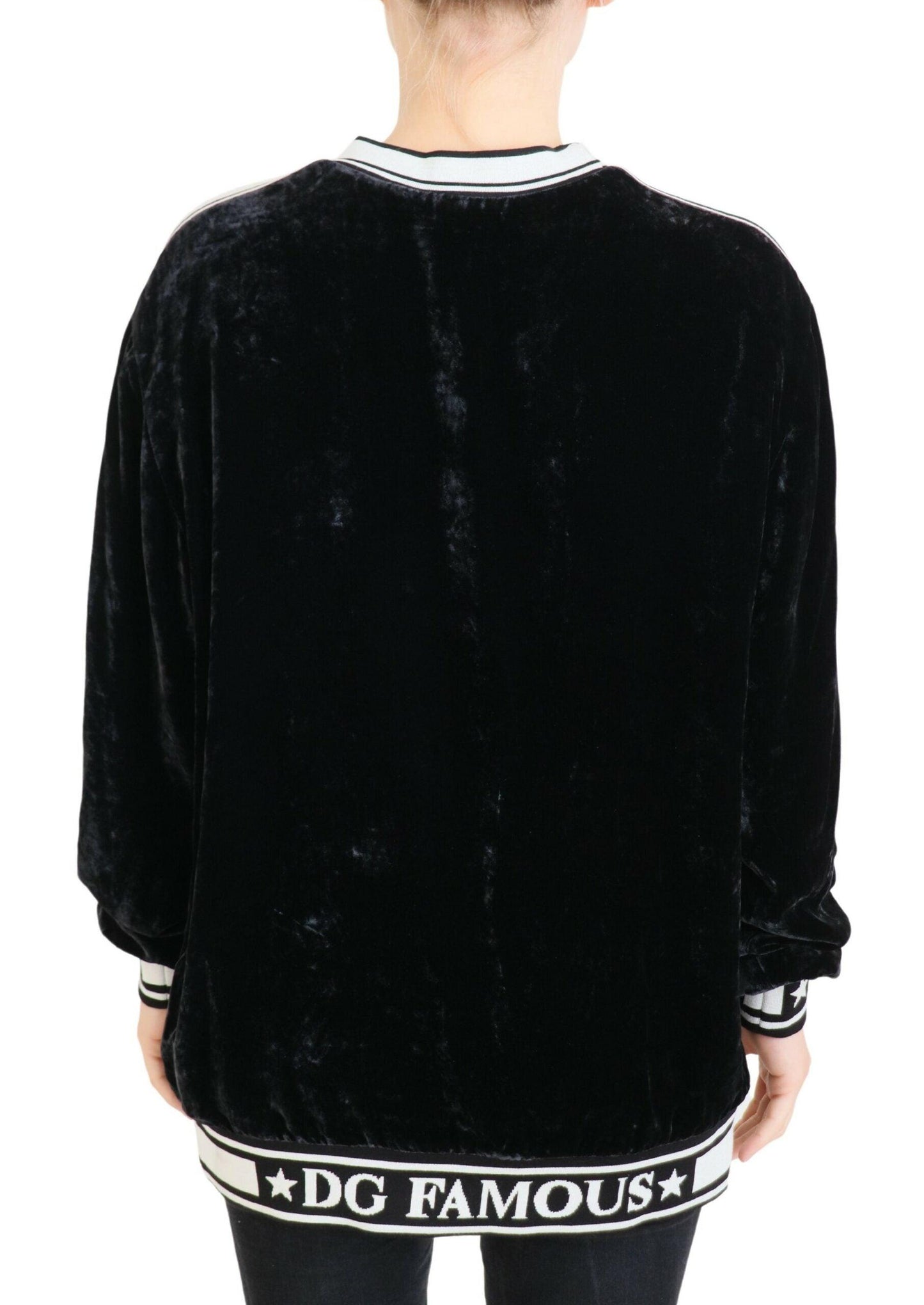 Dolce & Gabbana Elegant Silk Blend Velvet Sweater - Arichezz.store