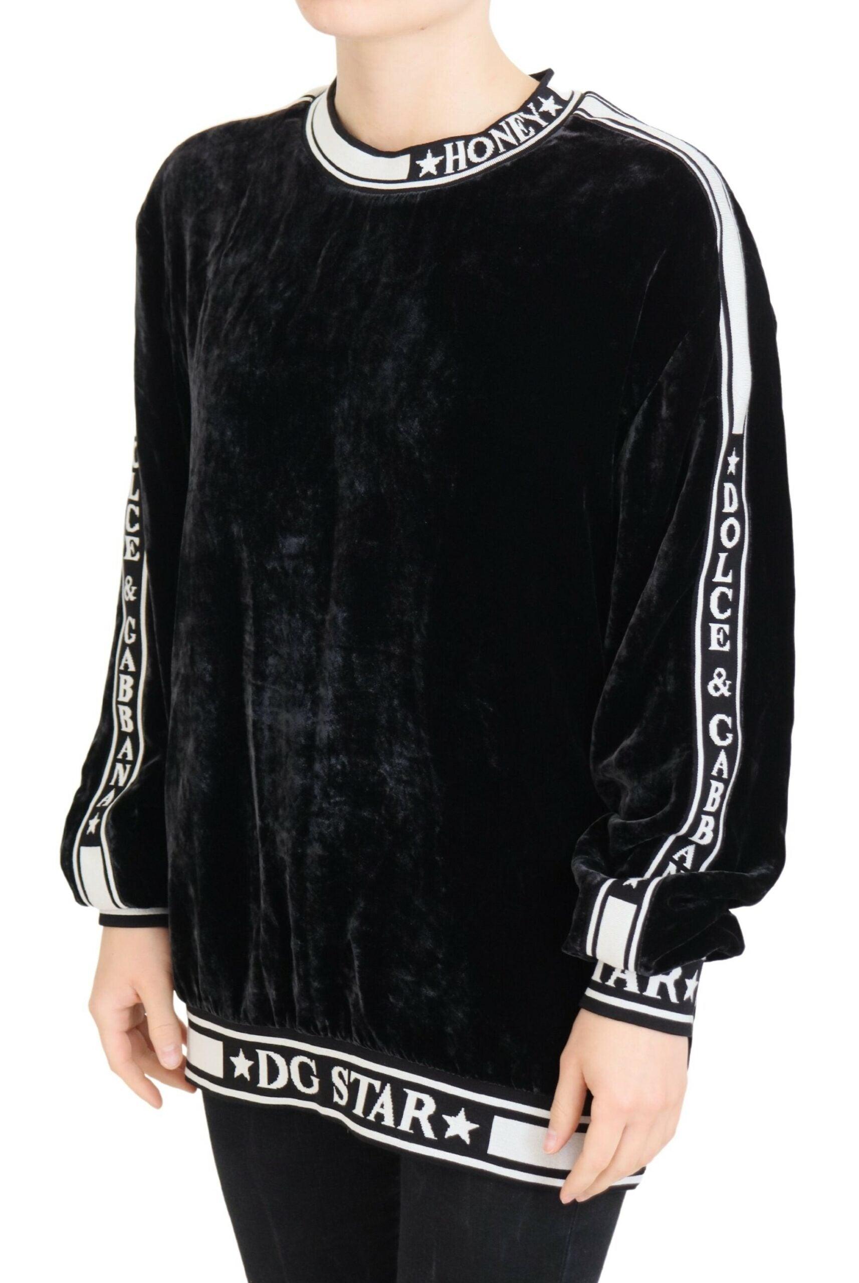 Dolce & Gabbana Elegant Silk Blend Velvet Sweater - Arichezz.store