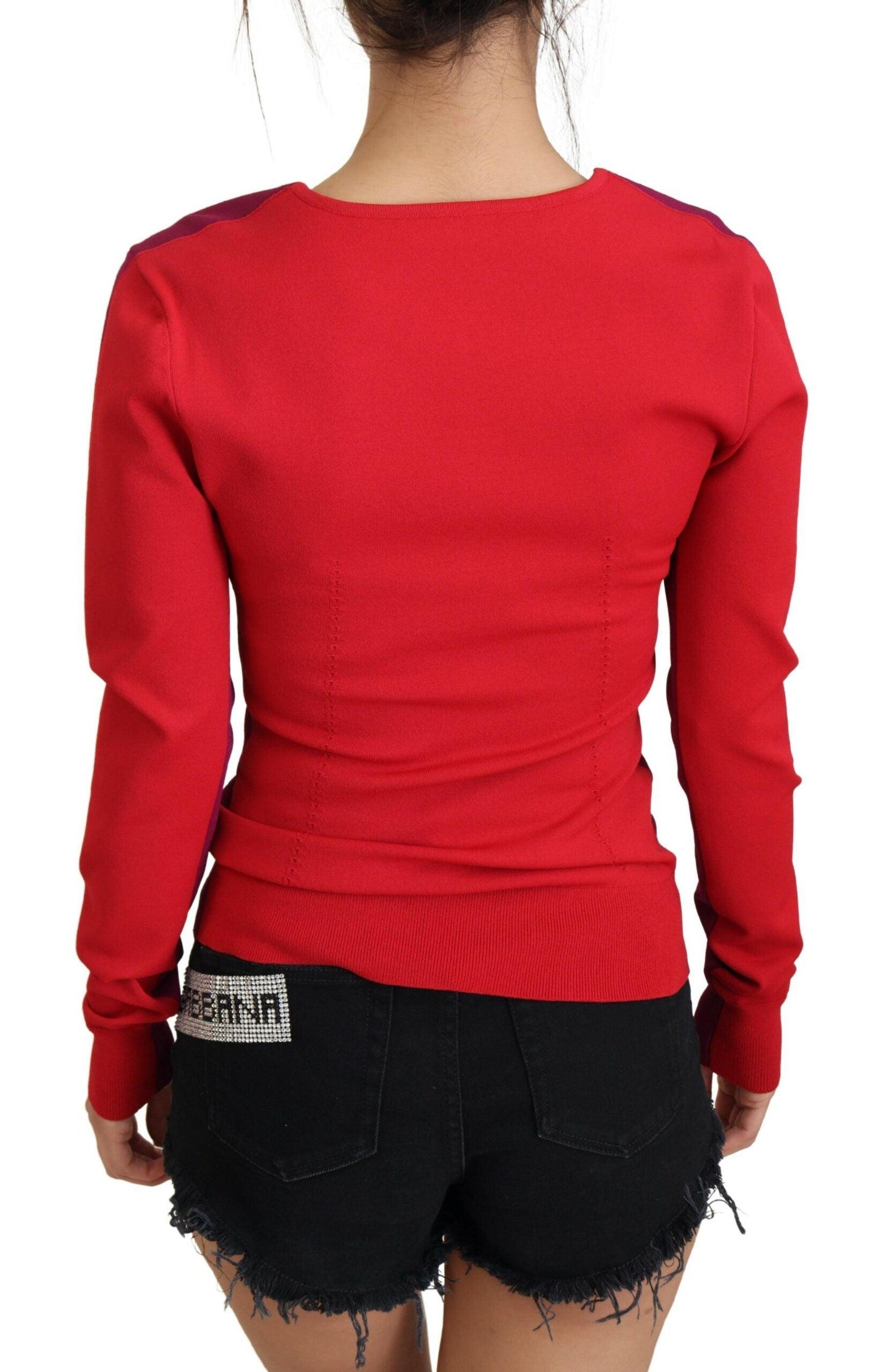 Dolce & Gabbana Multicolor Square Neck Pullover Sweater - Arichezz.store