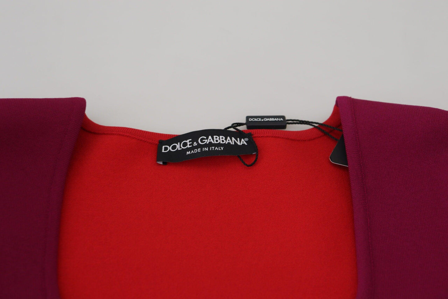 Dolce & Gabbana Multicolor Square Neck Pullover Sweater - Arichezz.store