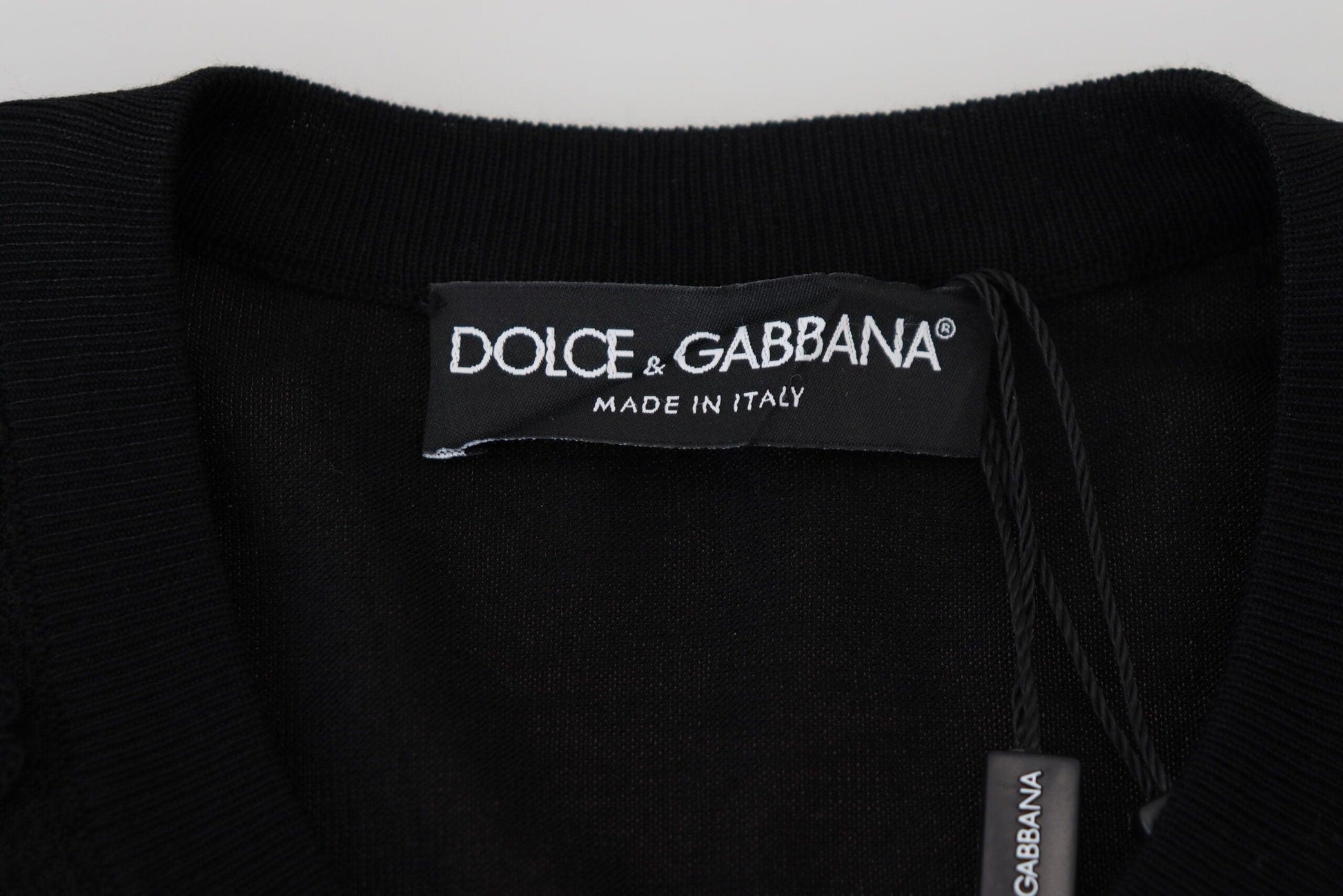 Dolce & Gabbana Elegant Black Floral Lace Cardigan Sweater - Arichezz.store