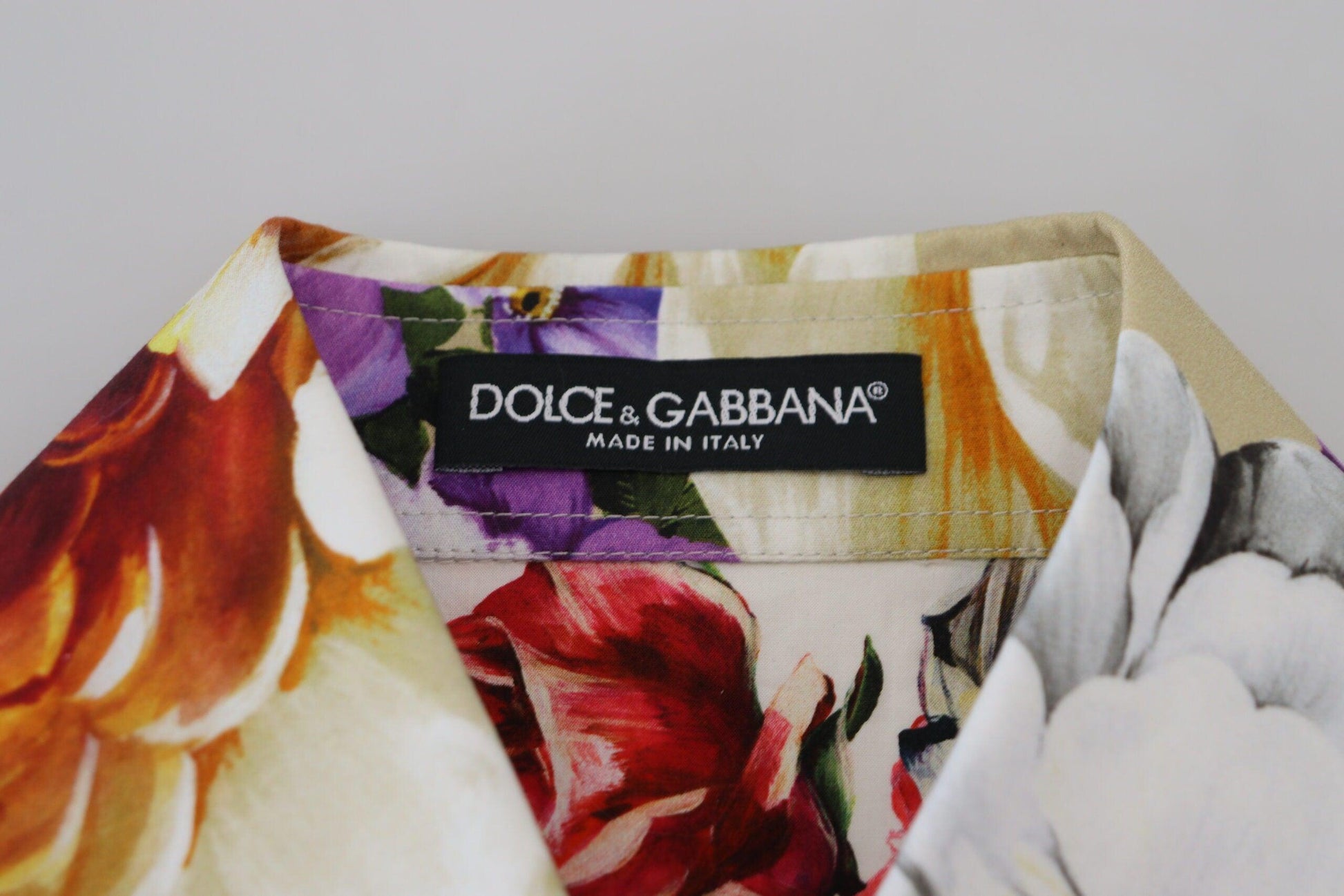 Dolce & Gabbana Elegant Floral Cotton Long Sleeve Top - Arichezz.store