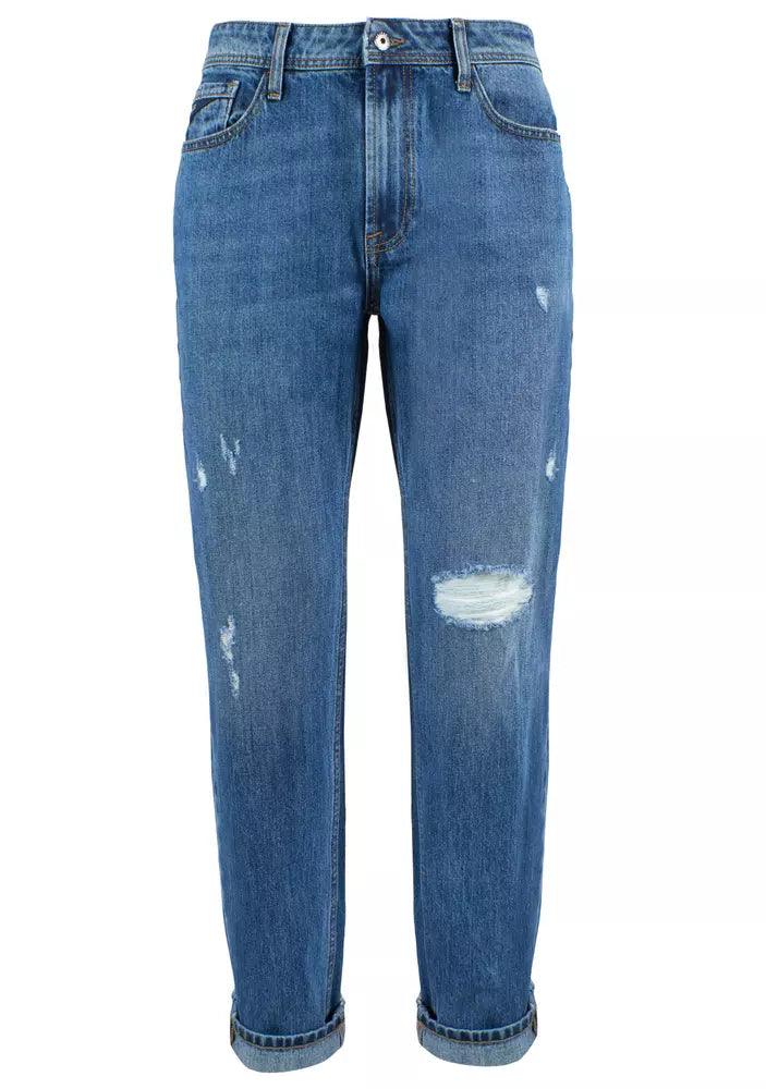 Yes Zee Blue Cotton Men's Jeans