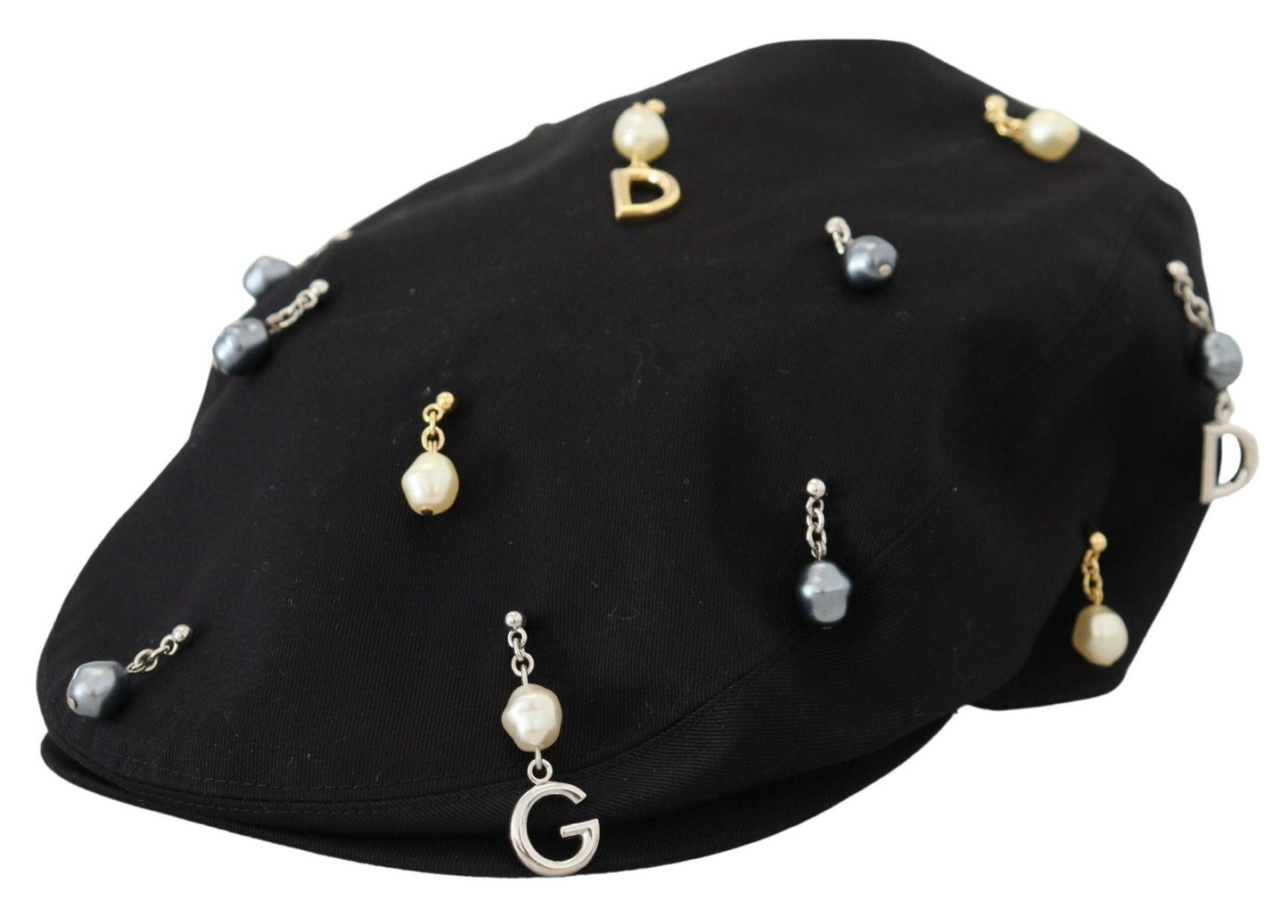 Dolce & Gabbana Elegant Black Cotton Newsboy Hat - Arichezz.store