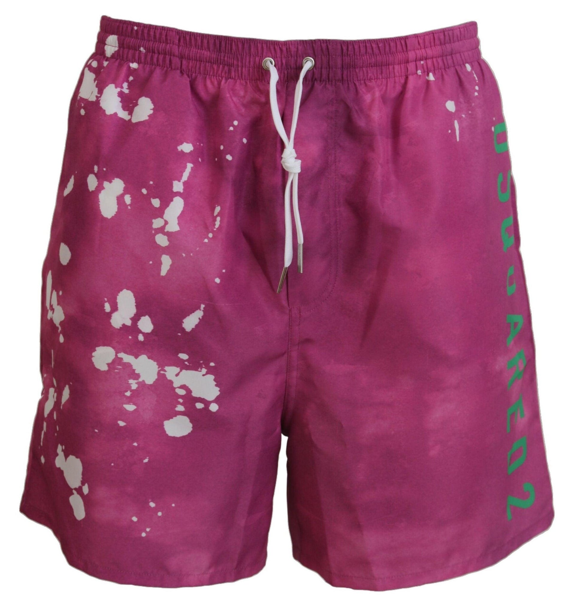 Dsquared² Pink Tie Dye Swim Shorts Boxer - Arichezz.store