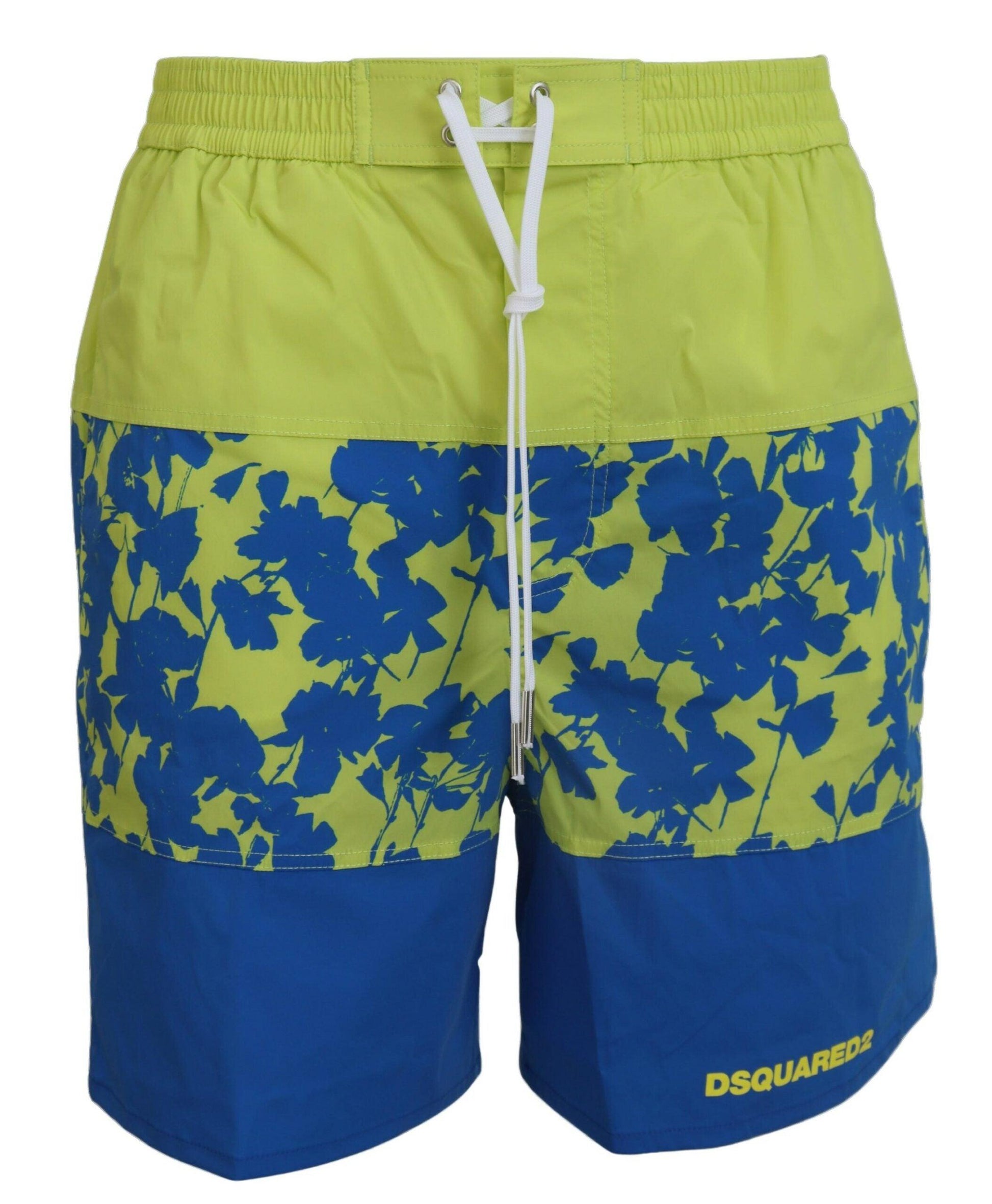 Dsquared² Exquisite Blue Green Swim Shorts Boxer - Arichezz.store