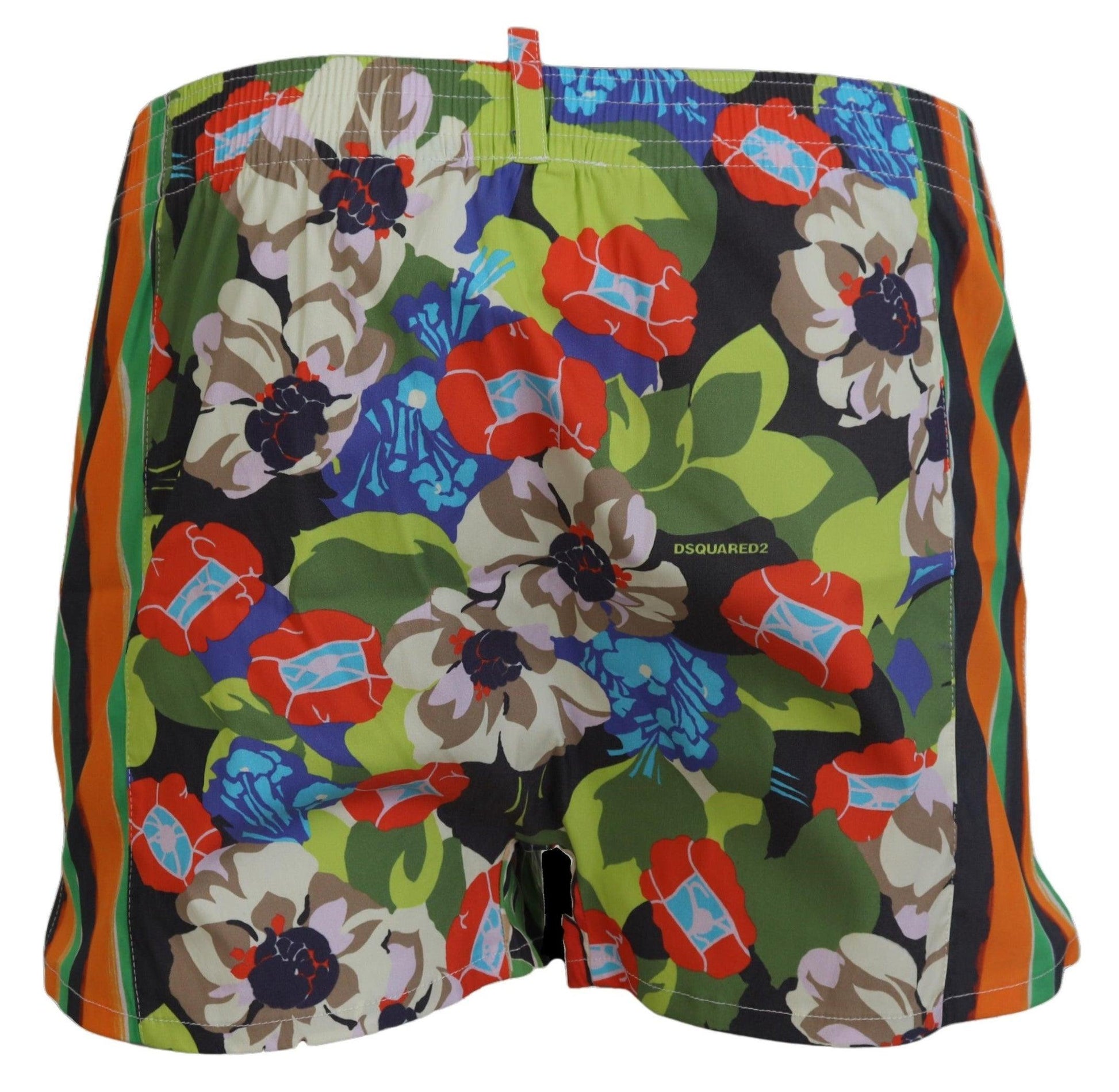 Dsquared² Multicolor Floral Men's Swim Shorts - Arichezz.store