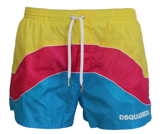 Dsquared² Exclusive Multicolor Swim Shorts Boxer - Arichezz.store