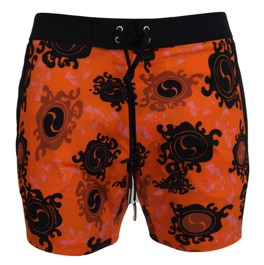 Dsquared² Chic Orange Swim Shorts Boxer for Men - Arichezz.store