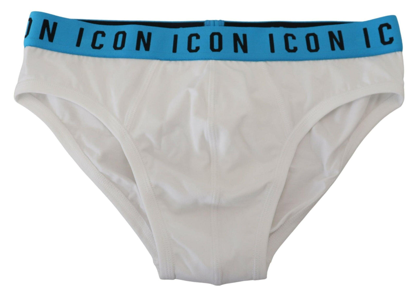 Dsquared² Elegant White Cotton Stretch Briefs - Arichezz.store