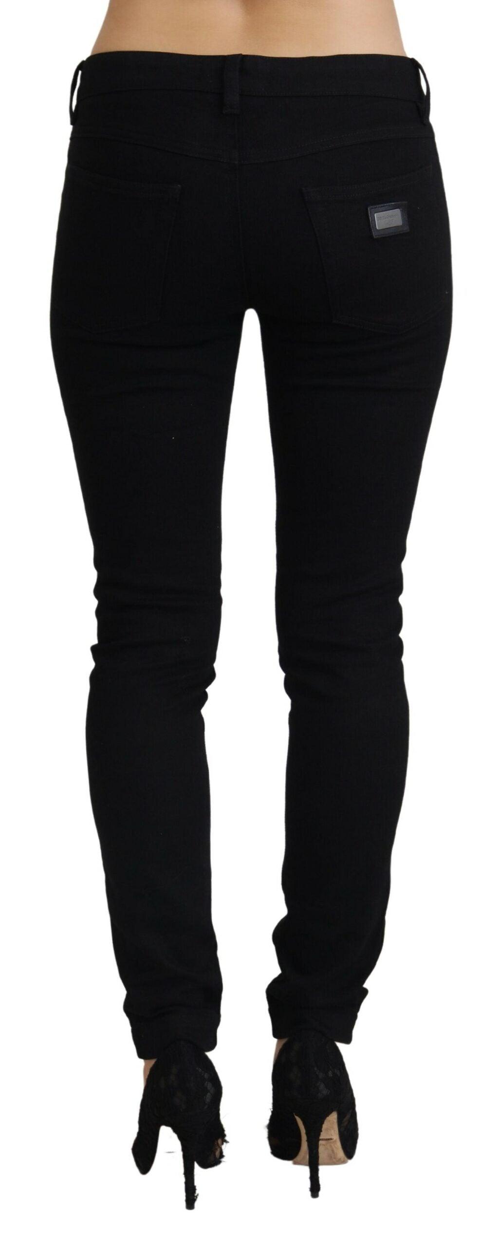 Dolce & Gabbana Elegant Black Slim Fit Denim Masterpiece - Arichezz.store