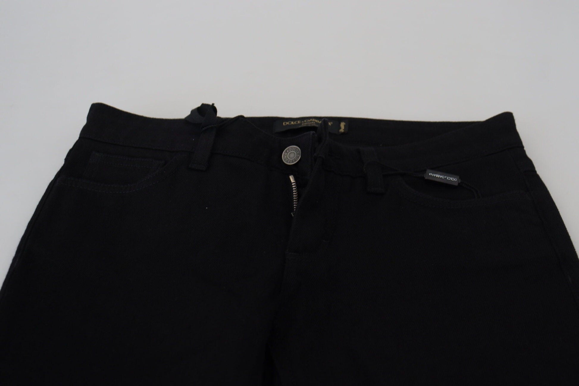 Dolce & Gabbana Elegant Black Slim Fit Denim Masterpiece - Arichezz.store