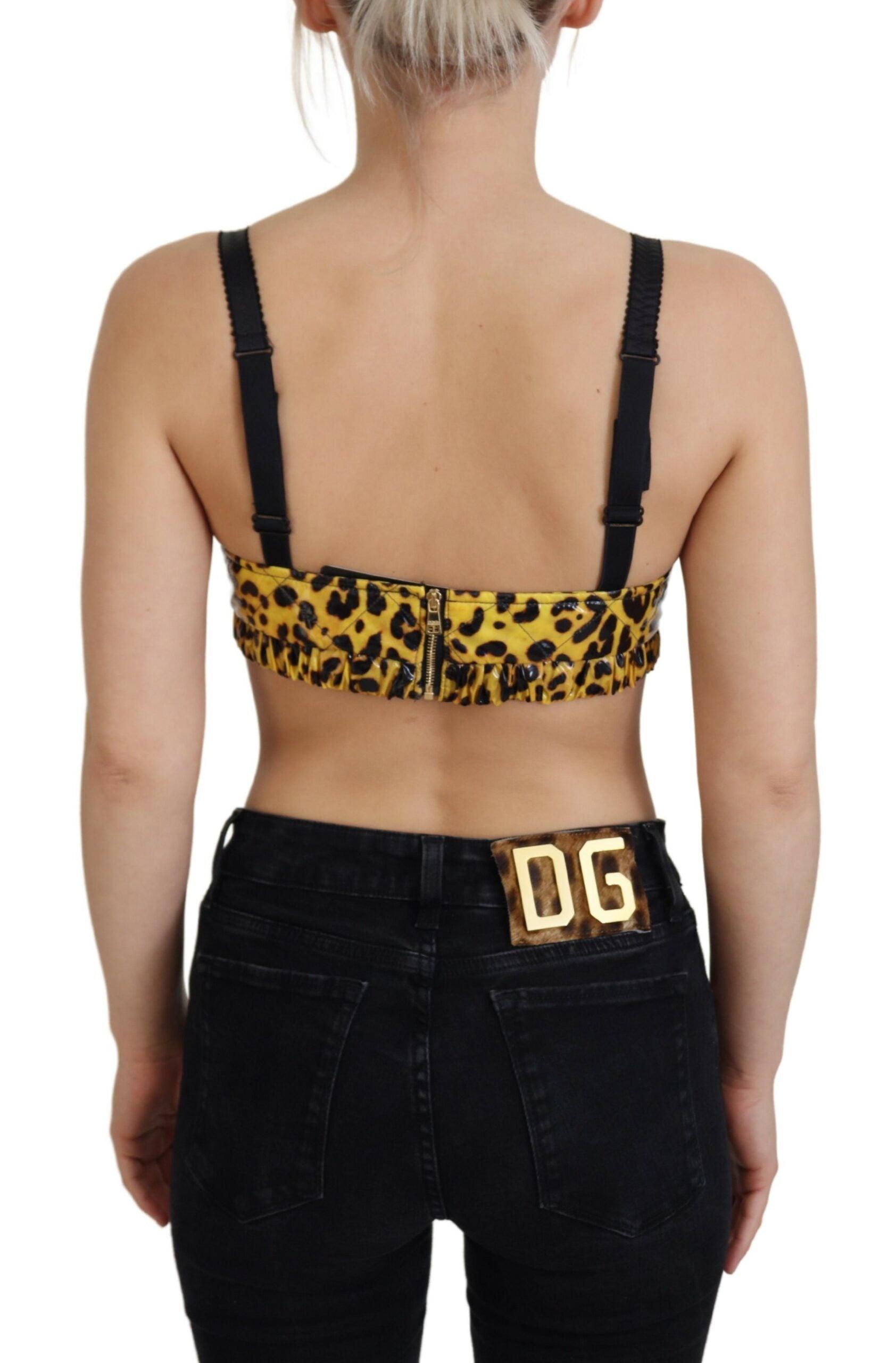 Dolce & Gabbana Chic Leopard Print Sleeveless Corset Top - Arichezz.store