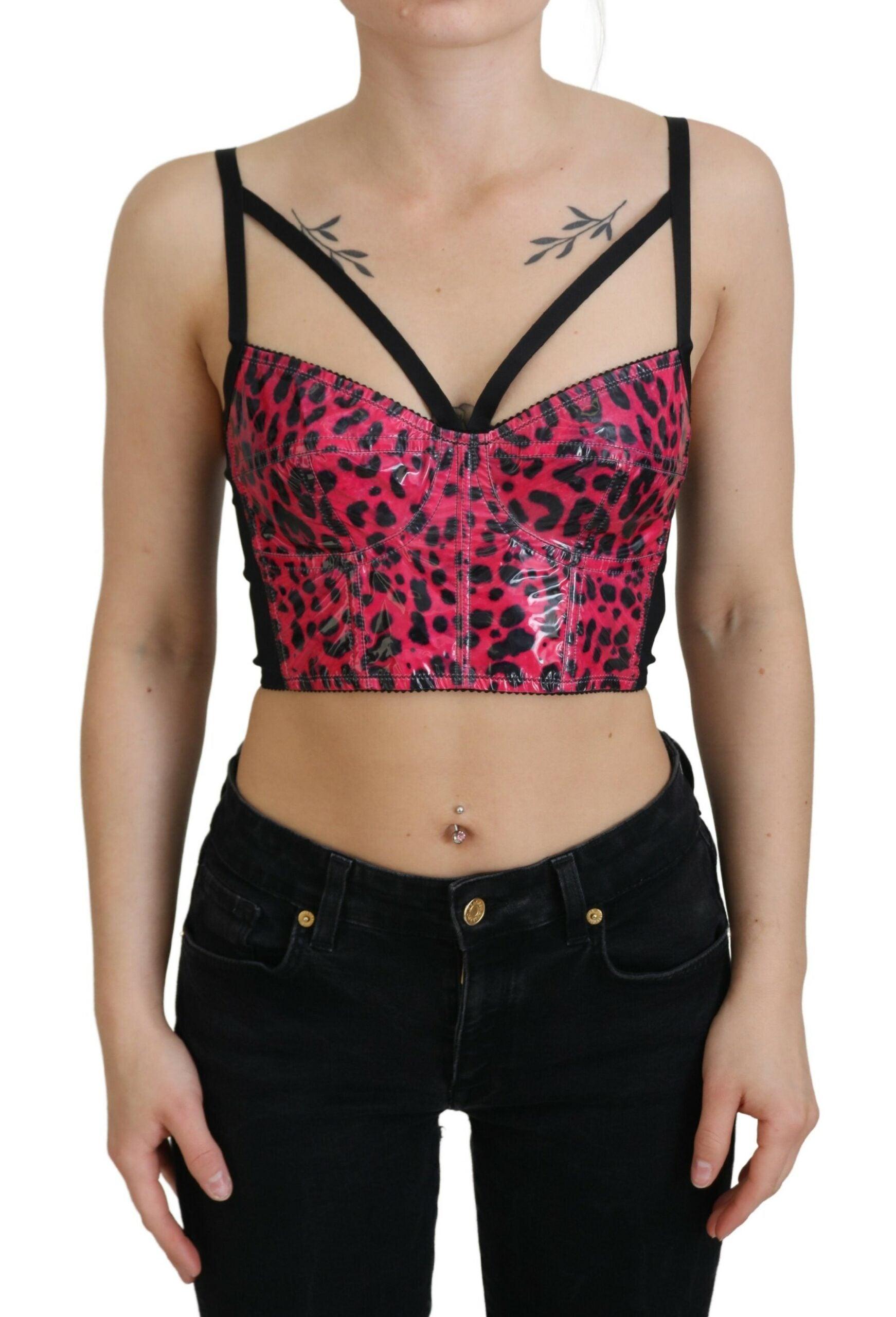 Dolce & Gabbana Leopard Print Bustier Corset Top - Arichezz.store