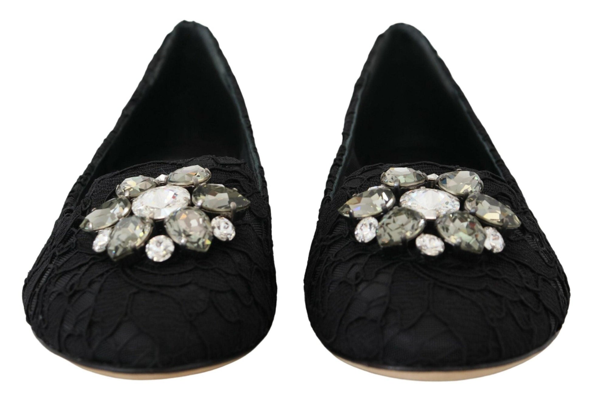 Dolce & Gabbana Elegant Floral Lace Flat Vally Shoes - Arichezz.store