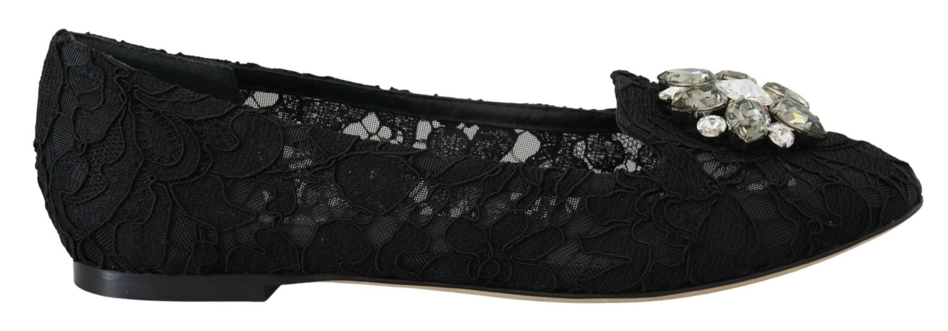 Dolce & Gabbana Elegant Floral Lace Flat Vally Shoes - Arichezz.store