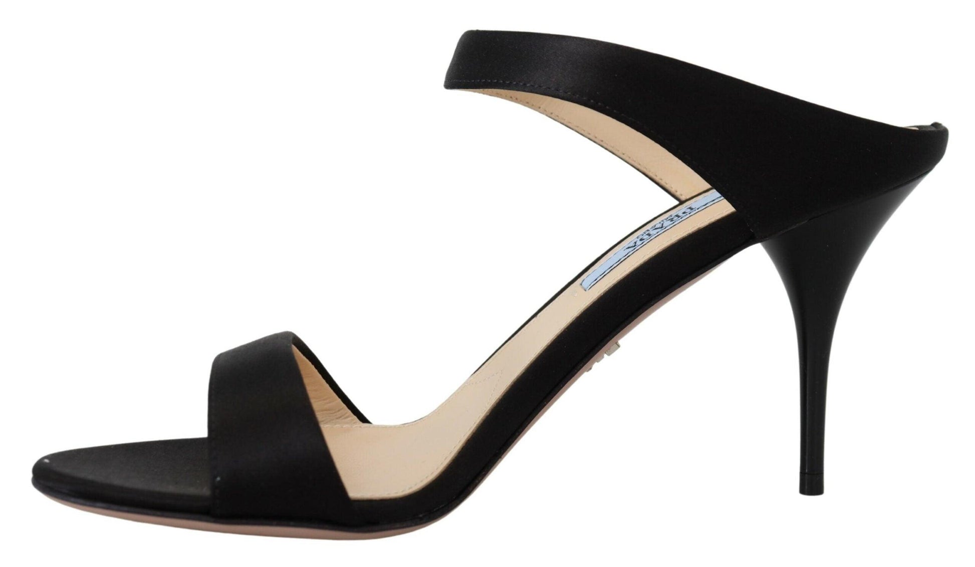 Prada Elegant Black Leather Heels Pumps - Arichezz.store