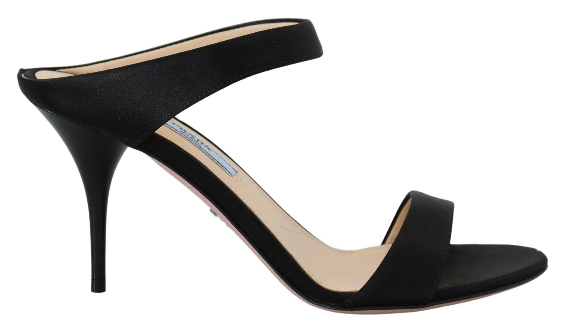 Prada Elegant Black Leather Heels Pumps - Arichezz.store