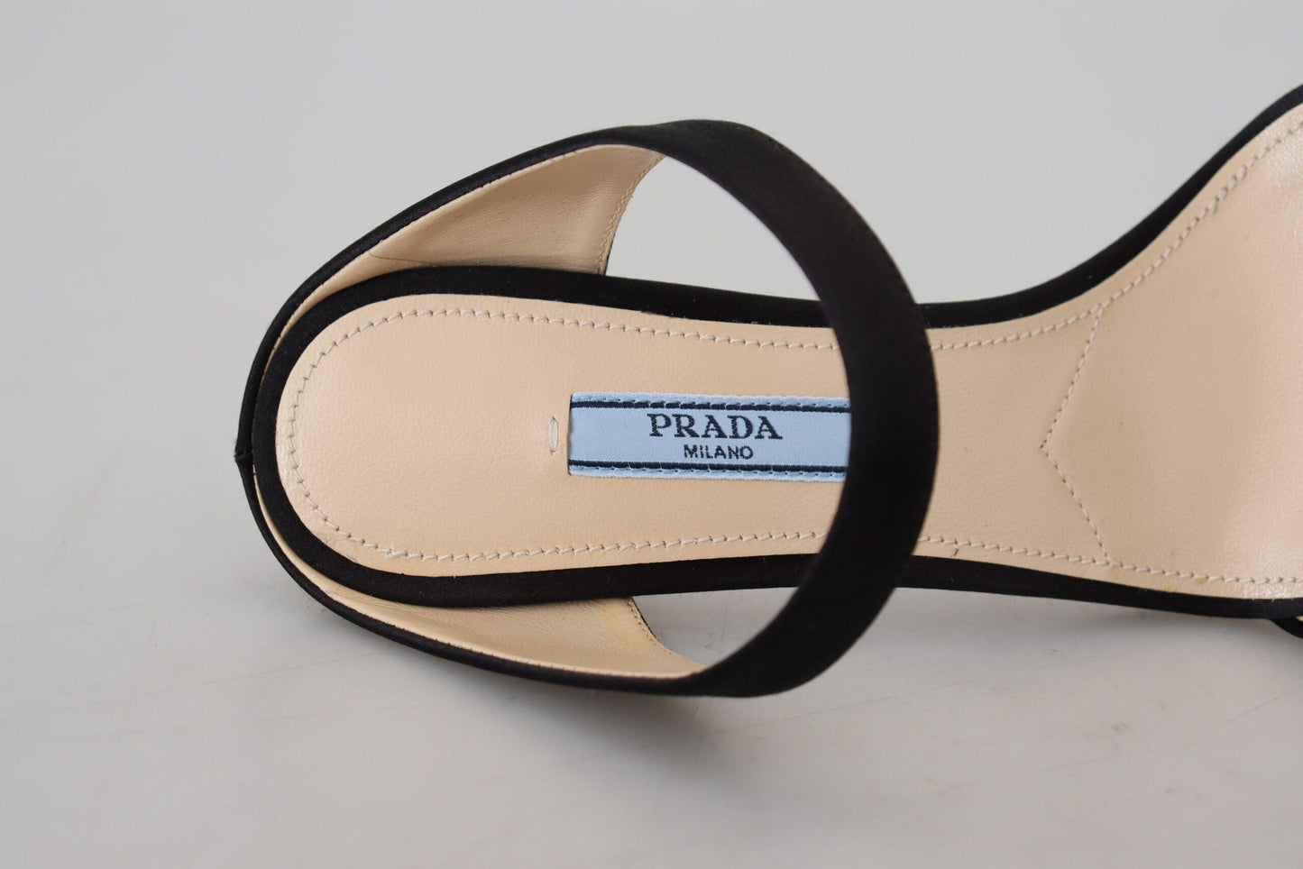 Prada Elegant Black Leather Heels Pumps - Arichezz.store