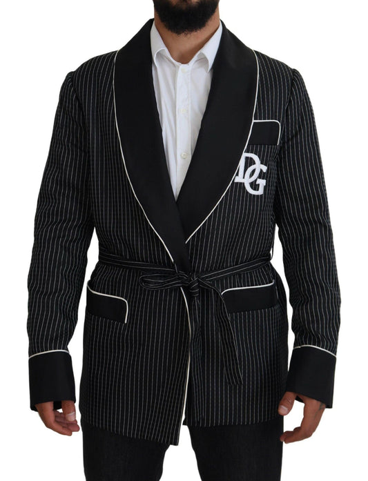 Dolce & Gabbana Elegant Silk-Lined Robe Jacket - Arichezz.store