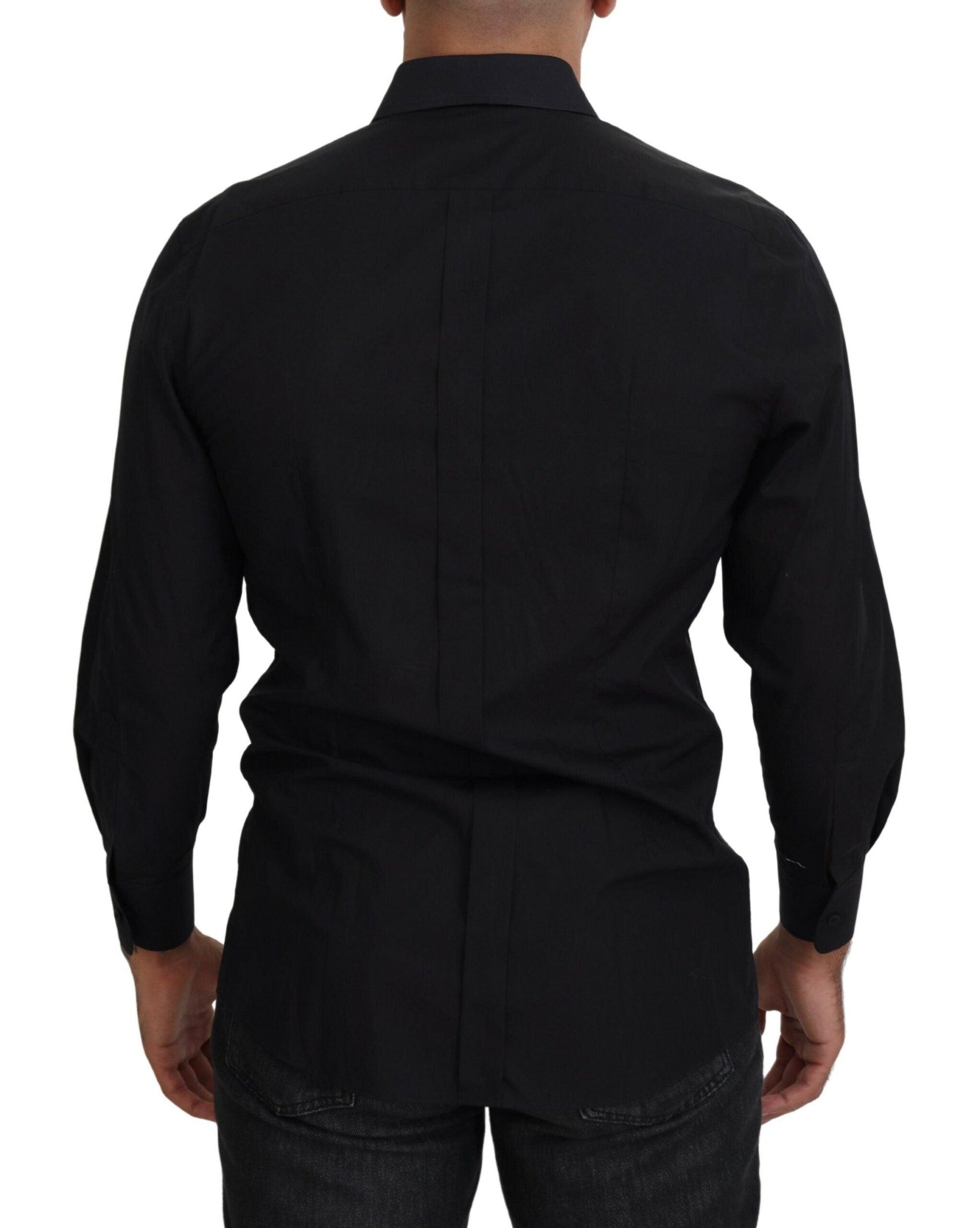 Dolce & Gabbana Elegant Black Formal Long Sleeve Shirt - Arichezz.store