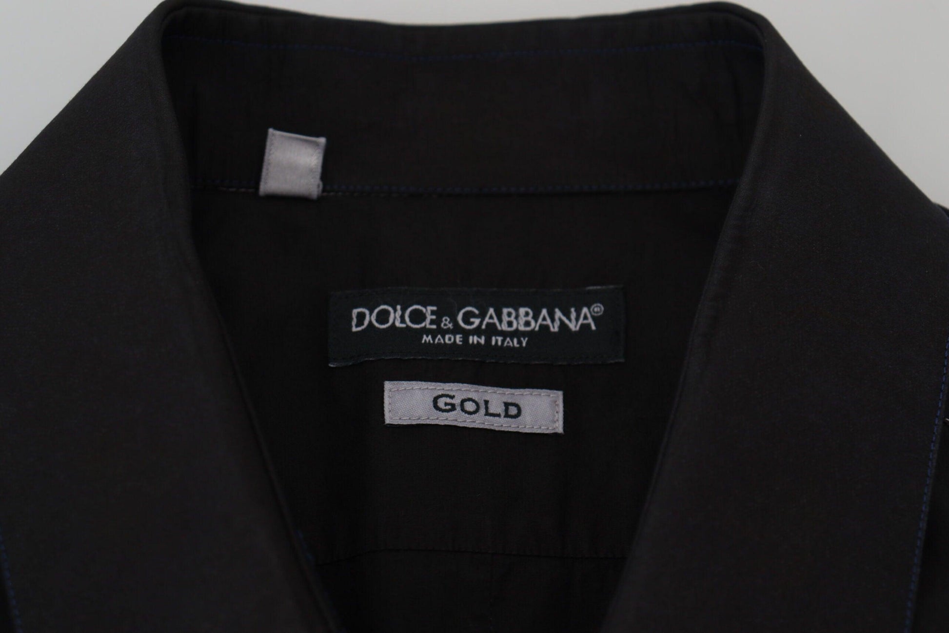 Dolce & Gabbana Elegant Black Formal Cotton Shirt - Arichezz.store