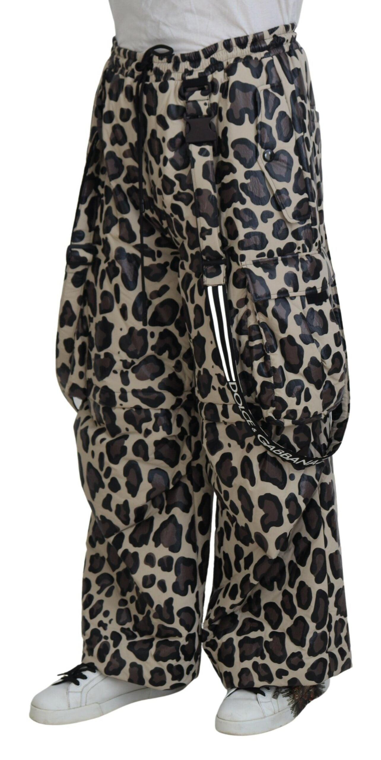 Dolce & Gabbana Multicolor Leopard Print Snow Pants - Arichezz.store