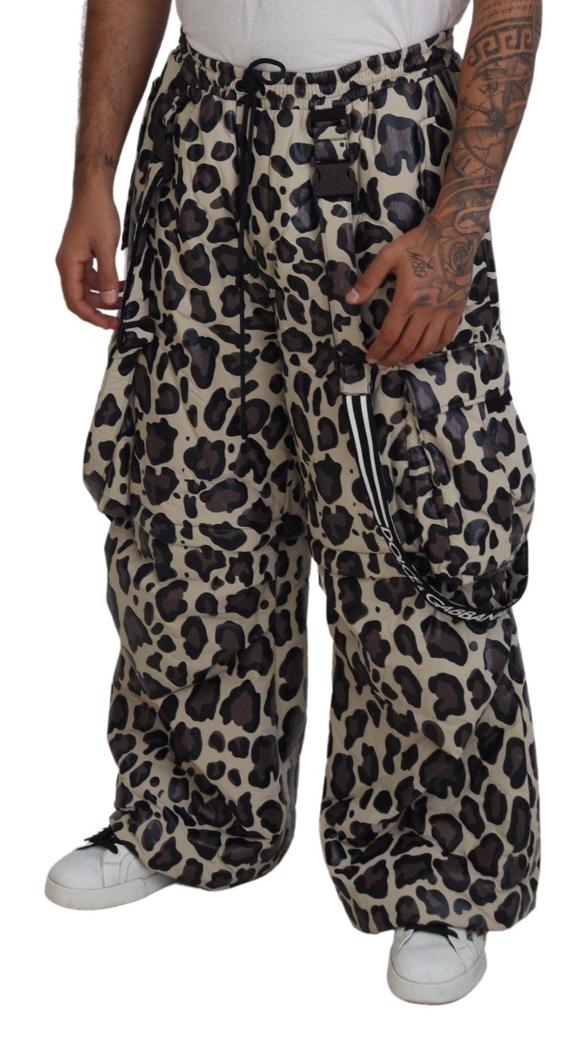 Dolce & Gabbana Multicolor Leopard Print Snow Pants - Arichezz.store